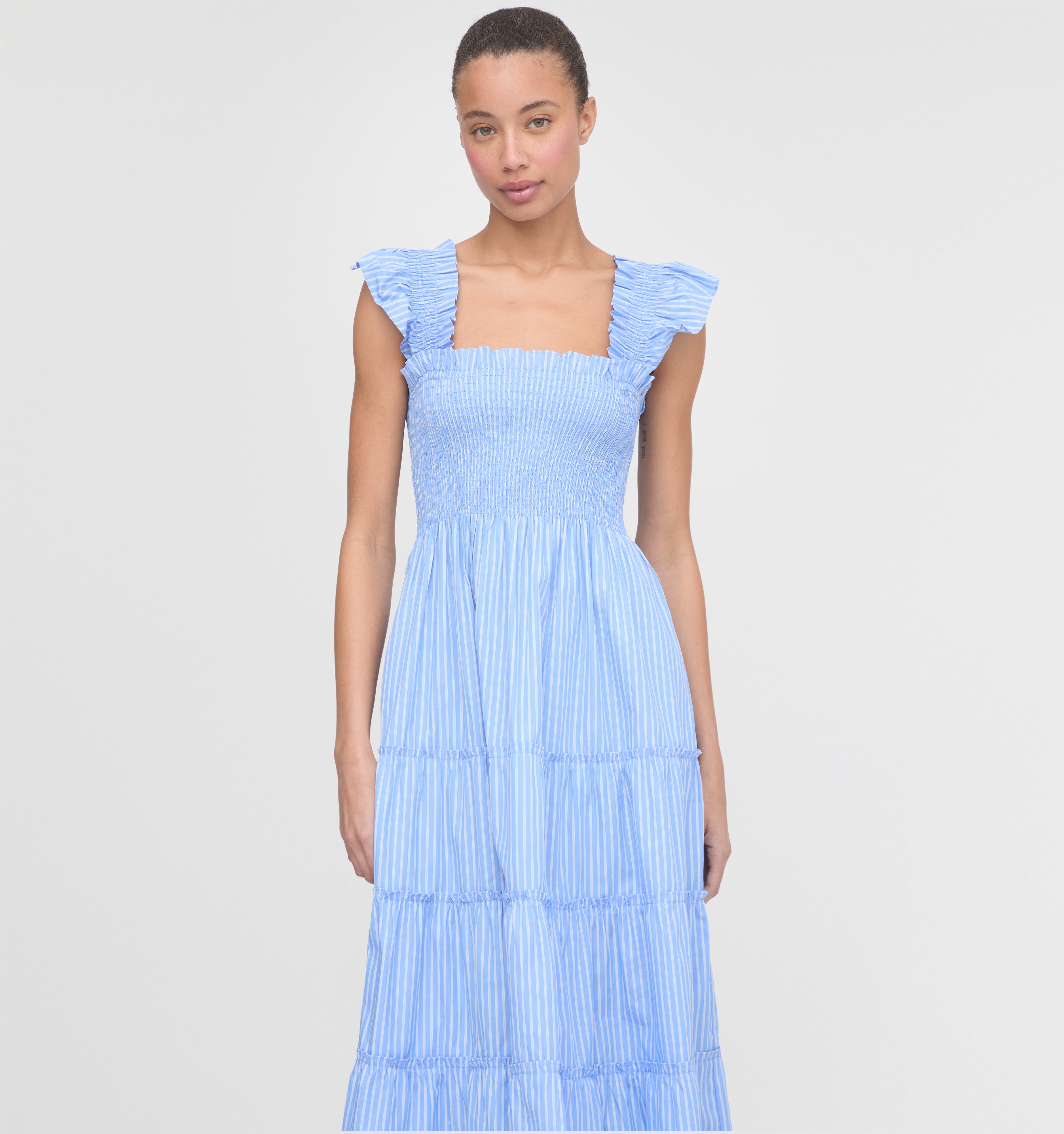 The Ellie Nap Dress - Blue Stripe