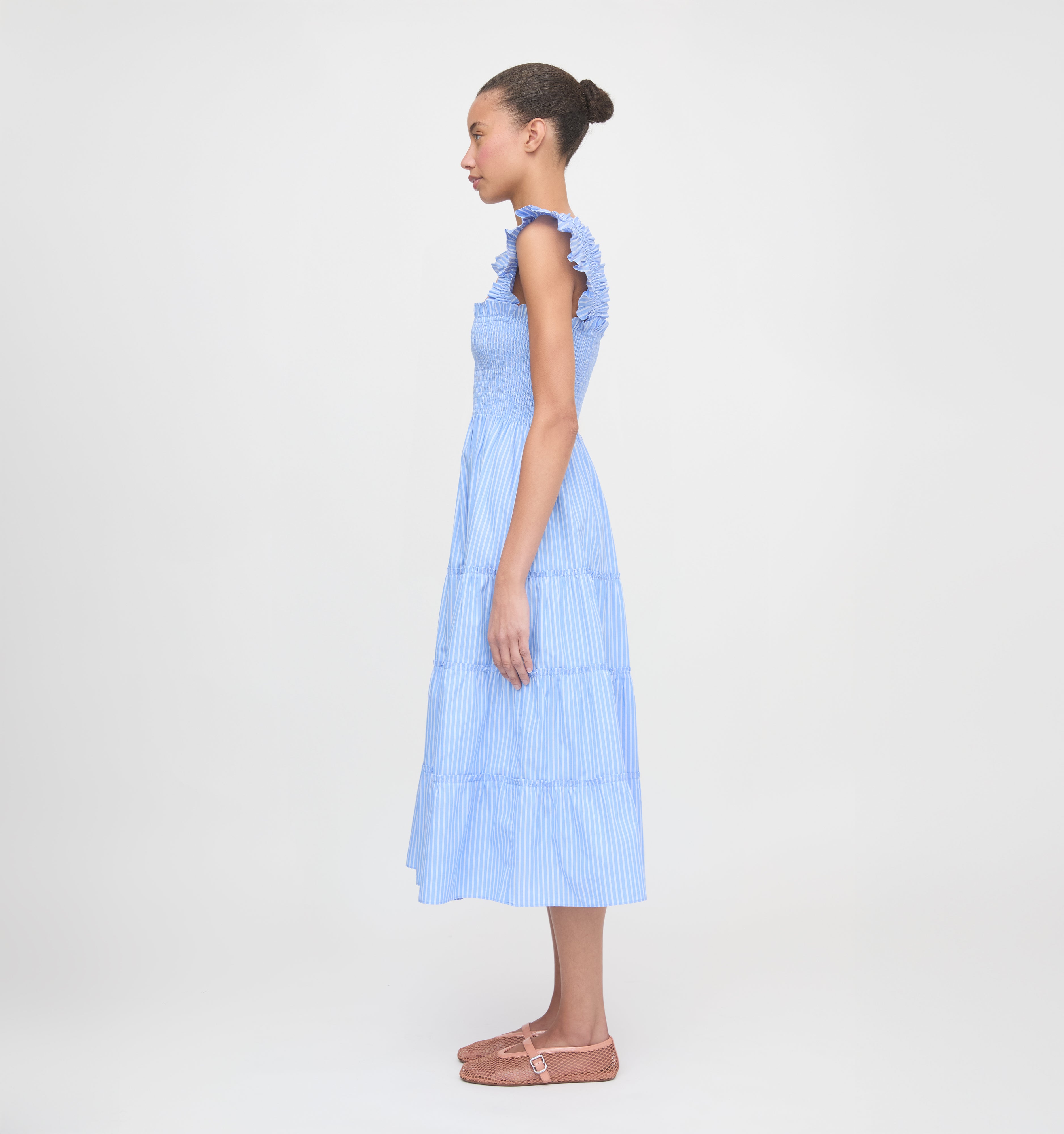 The Ellie Nap Dress - Blue Stripe
