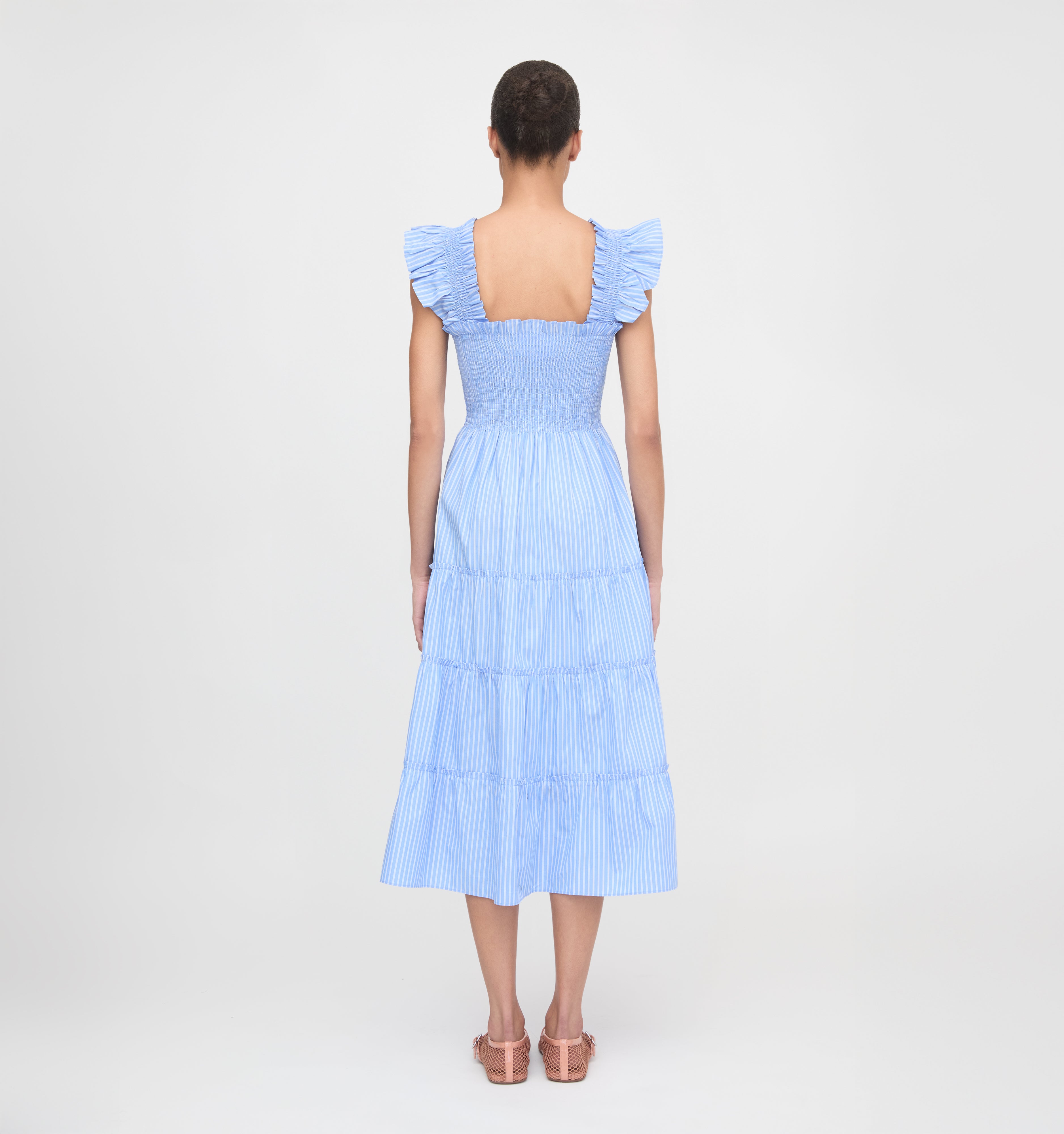 TheEllieNapDress_BlueStripeCot