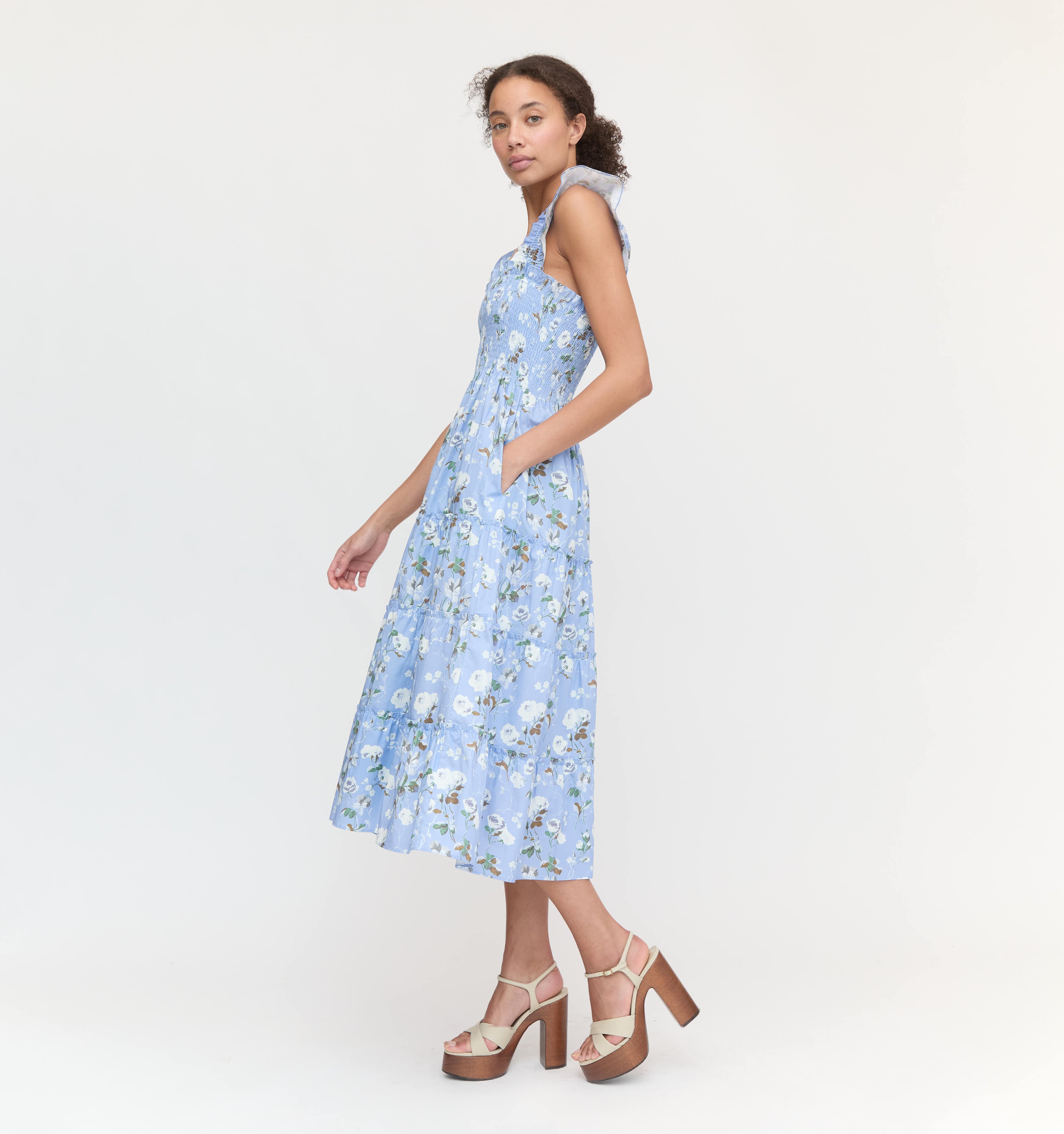 The Ellie Nap Dress - Sky Bluebonnet