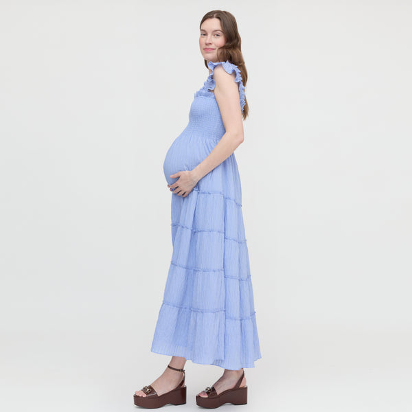 princess polly baby blue dress Blue Maternity Dresses main image 0