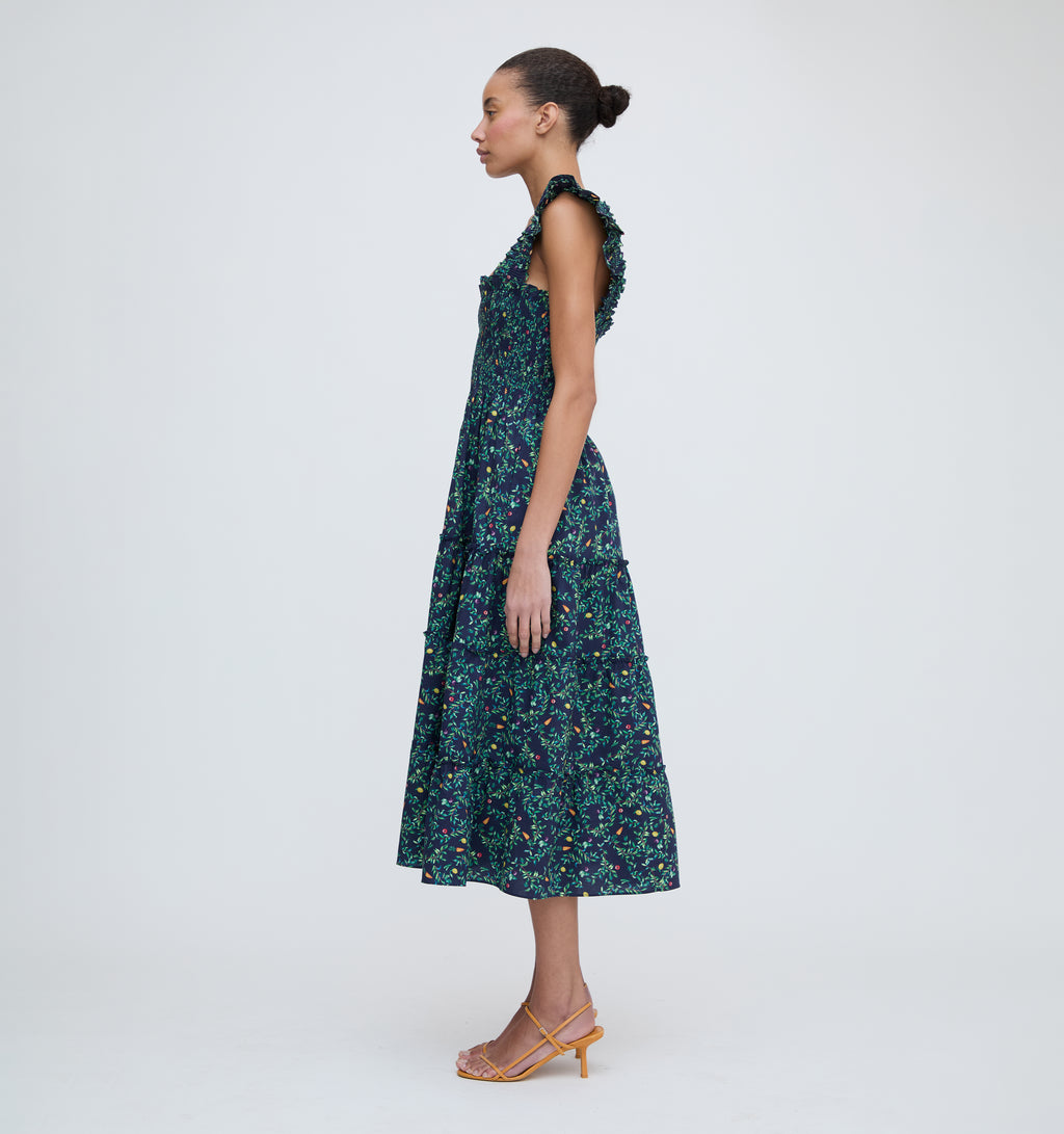 The Ellie Nap Dress - Midnight Garden Poplin Hill House Home The Ellie Nap Dress - Midnight Garden Poplin Hill House Home