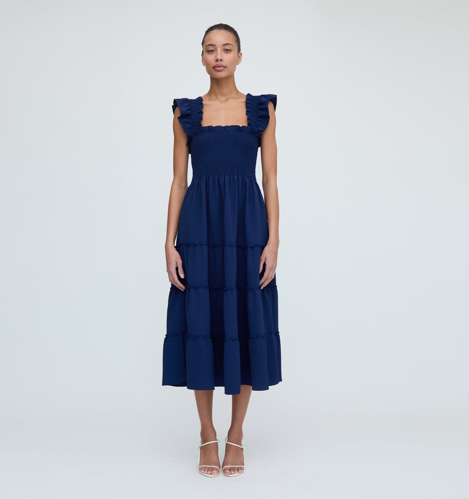 The Crepe Ellie Nap Dress - Navy Crepe