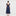 The Ellie Nap Dress - Navy Sheer Plaid