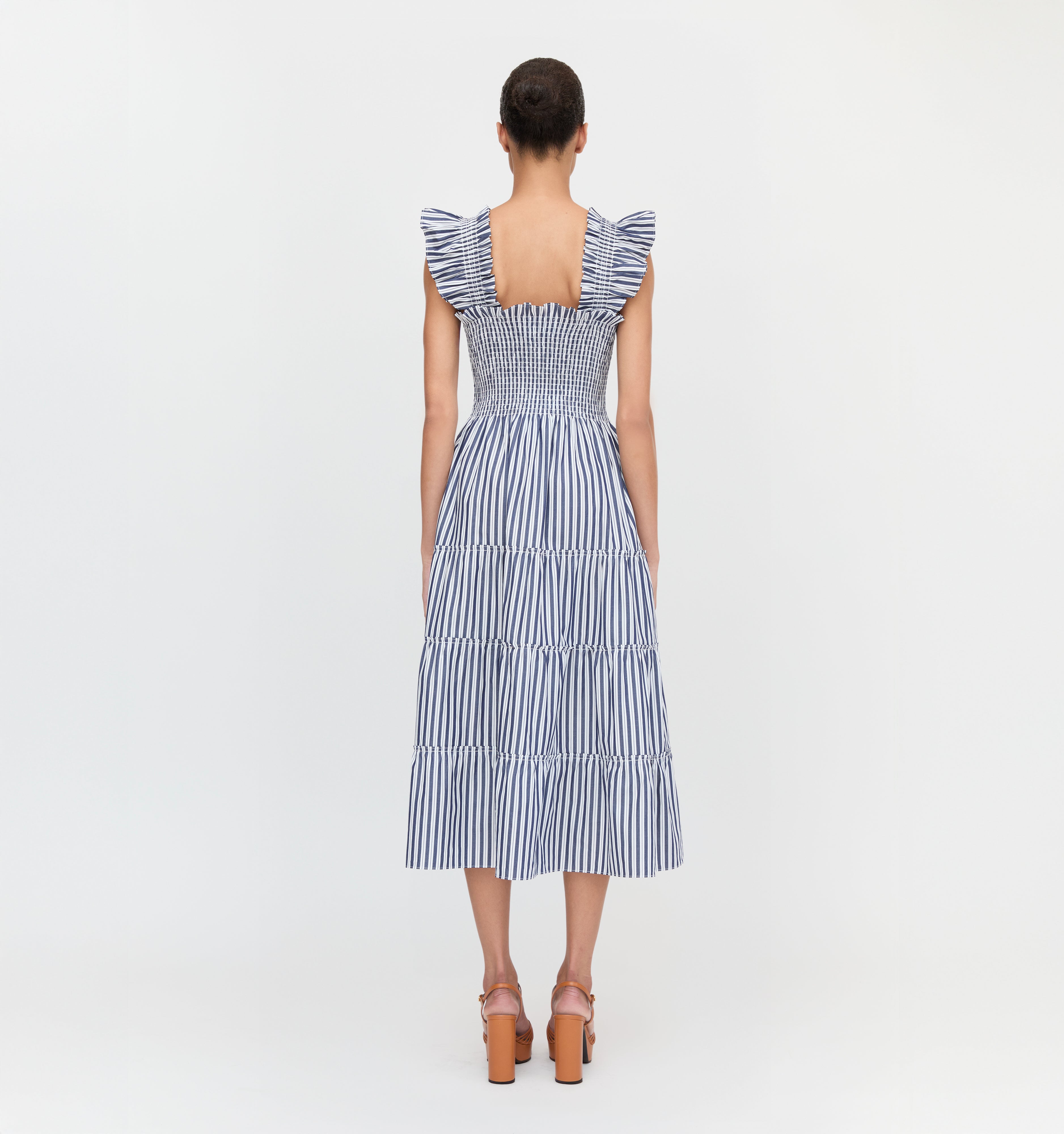 The Ellie Nap Dress - Navy Stripe