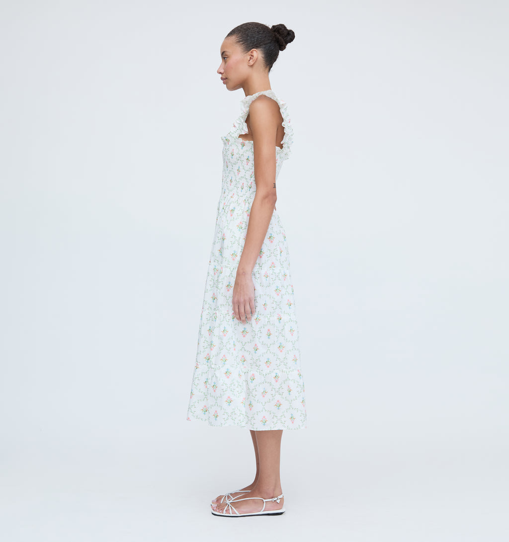 ellie nap dress pastel trellis The Tiny Ellie Nap Dress | Pastel Trellis / 8Y | | Cotton
