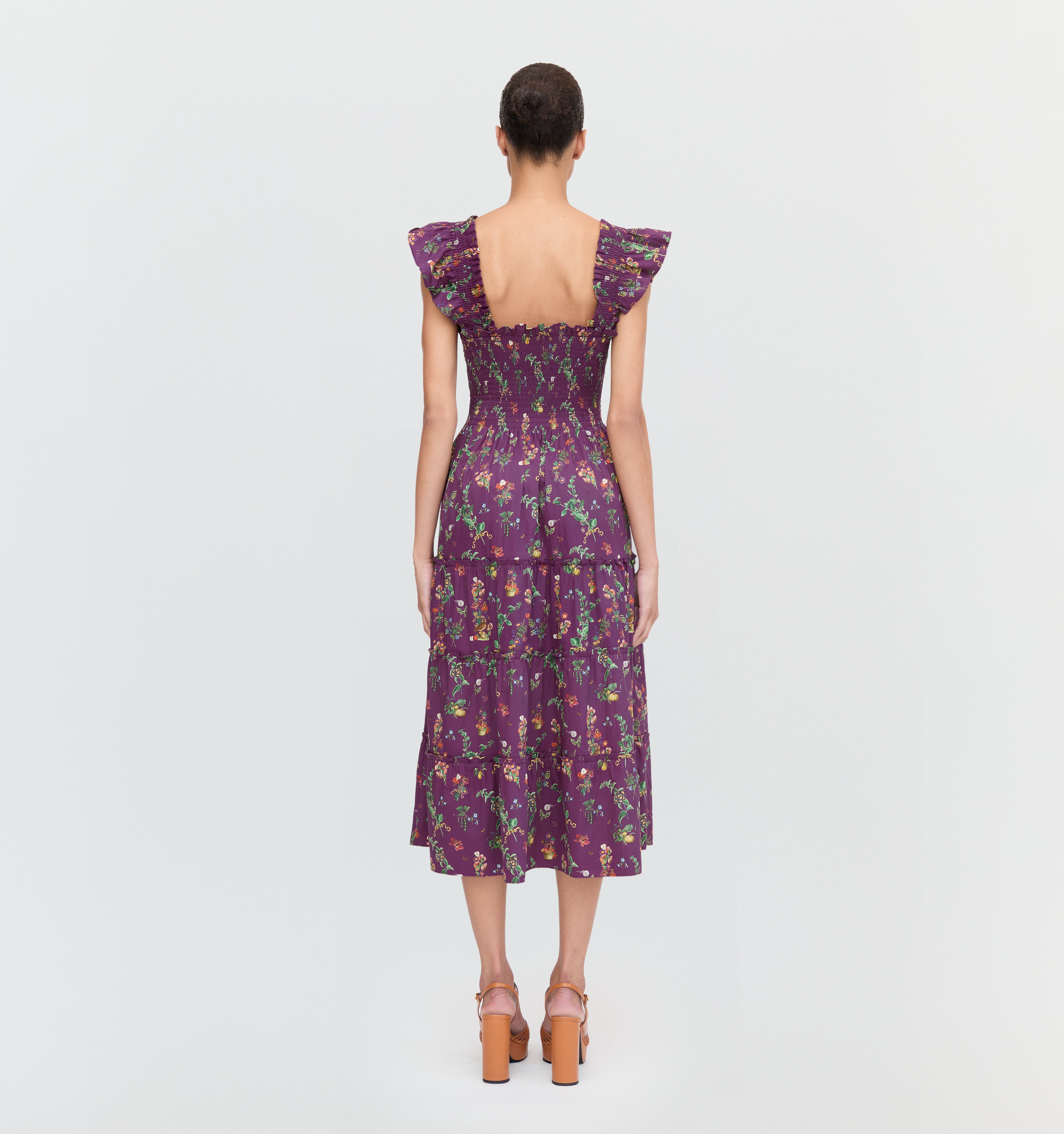 The Ellie Nap Dress - Midnight Garden Poplin – Hill House Home