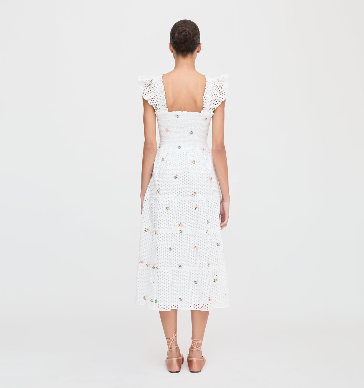 The Ellie Nap Dress - White Daisy Eyelet