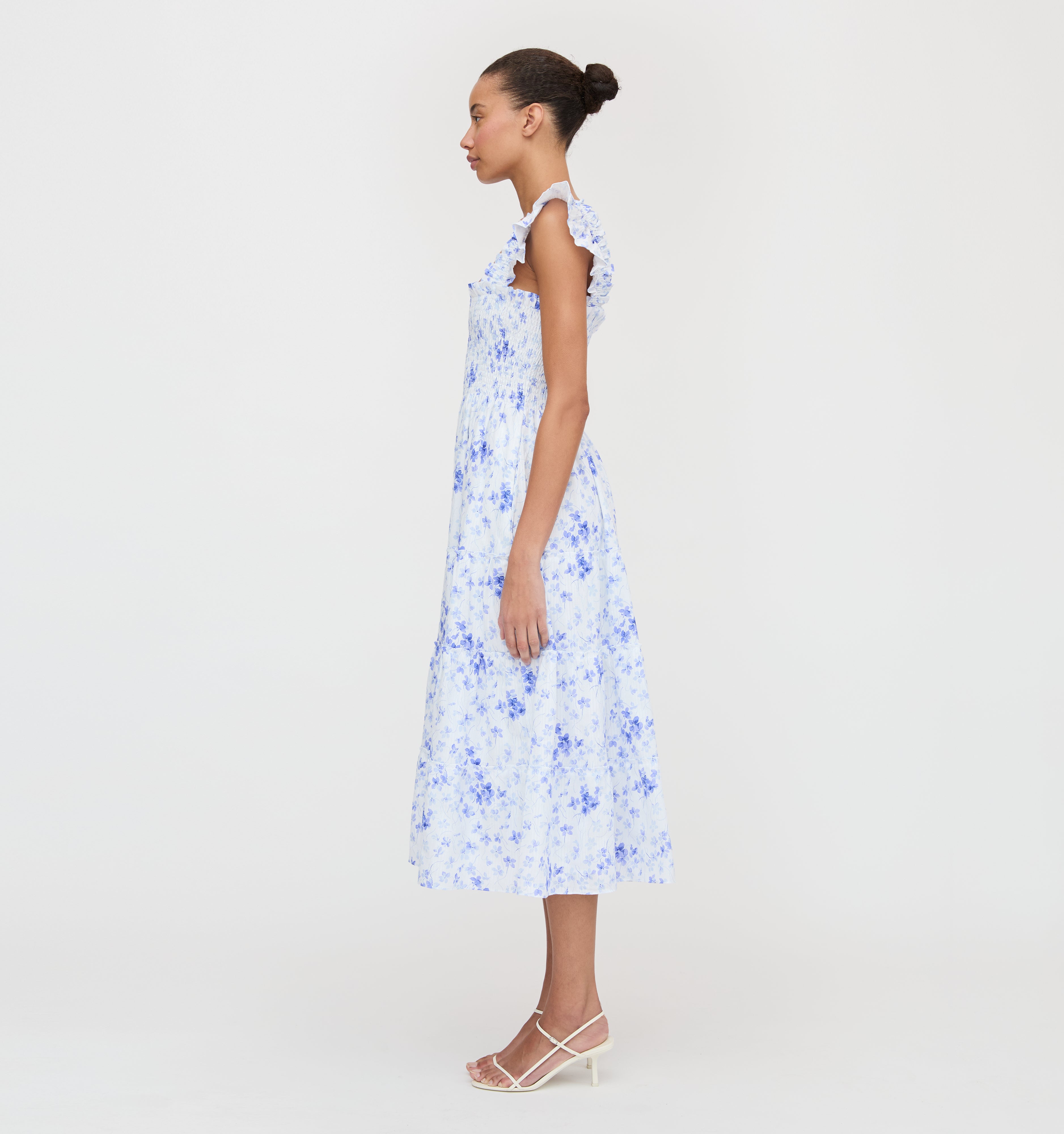 The Ellie Nap Dress - Blue Sweet Peas