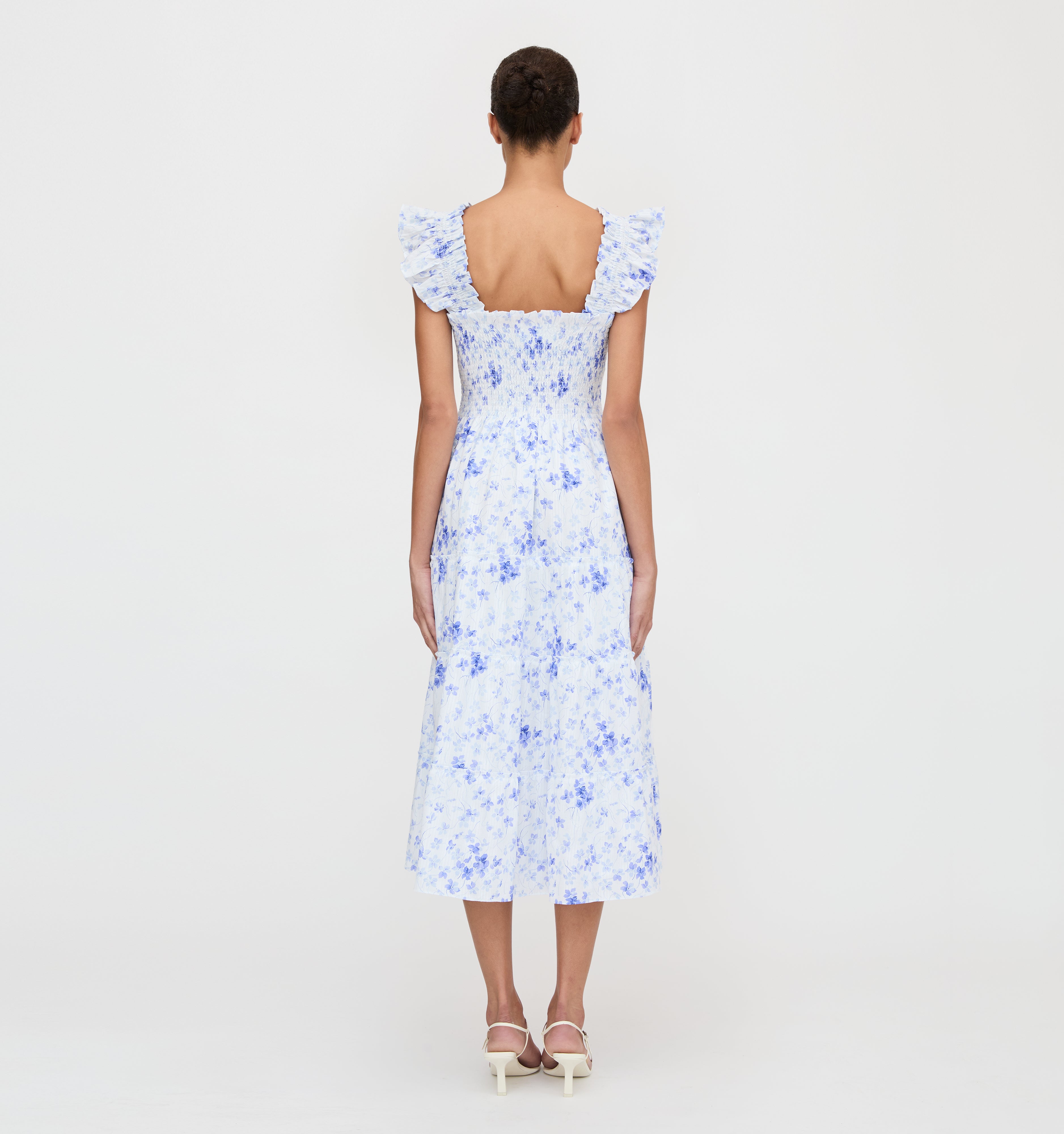 The Ellie Nap Dress - Blue Sweet Peas