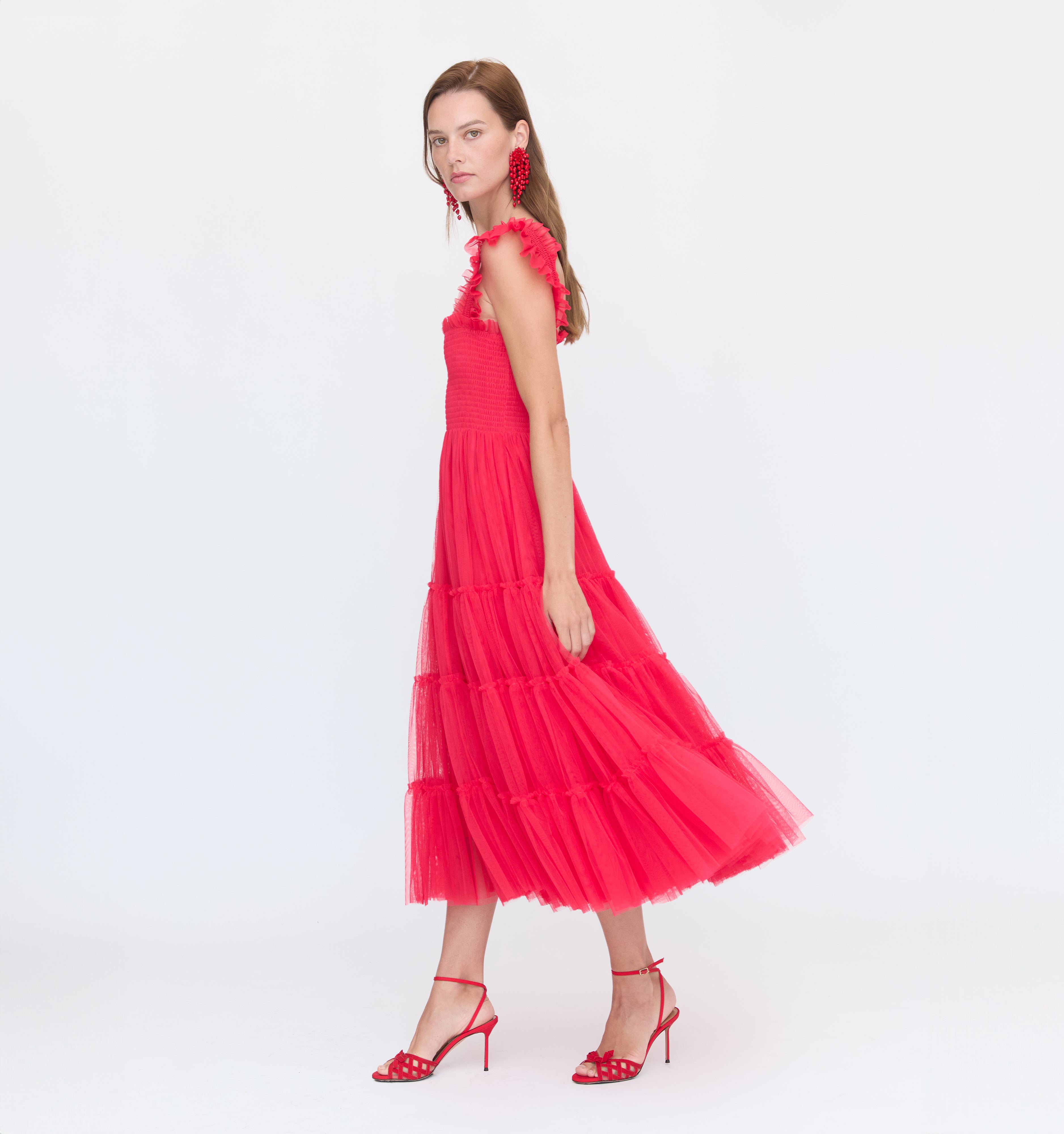 The Tulle Ellie Nap Dress - Red Tulle