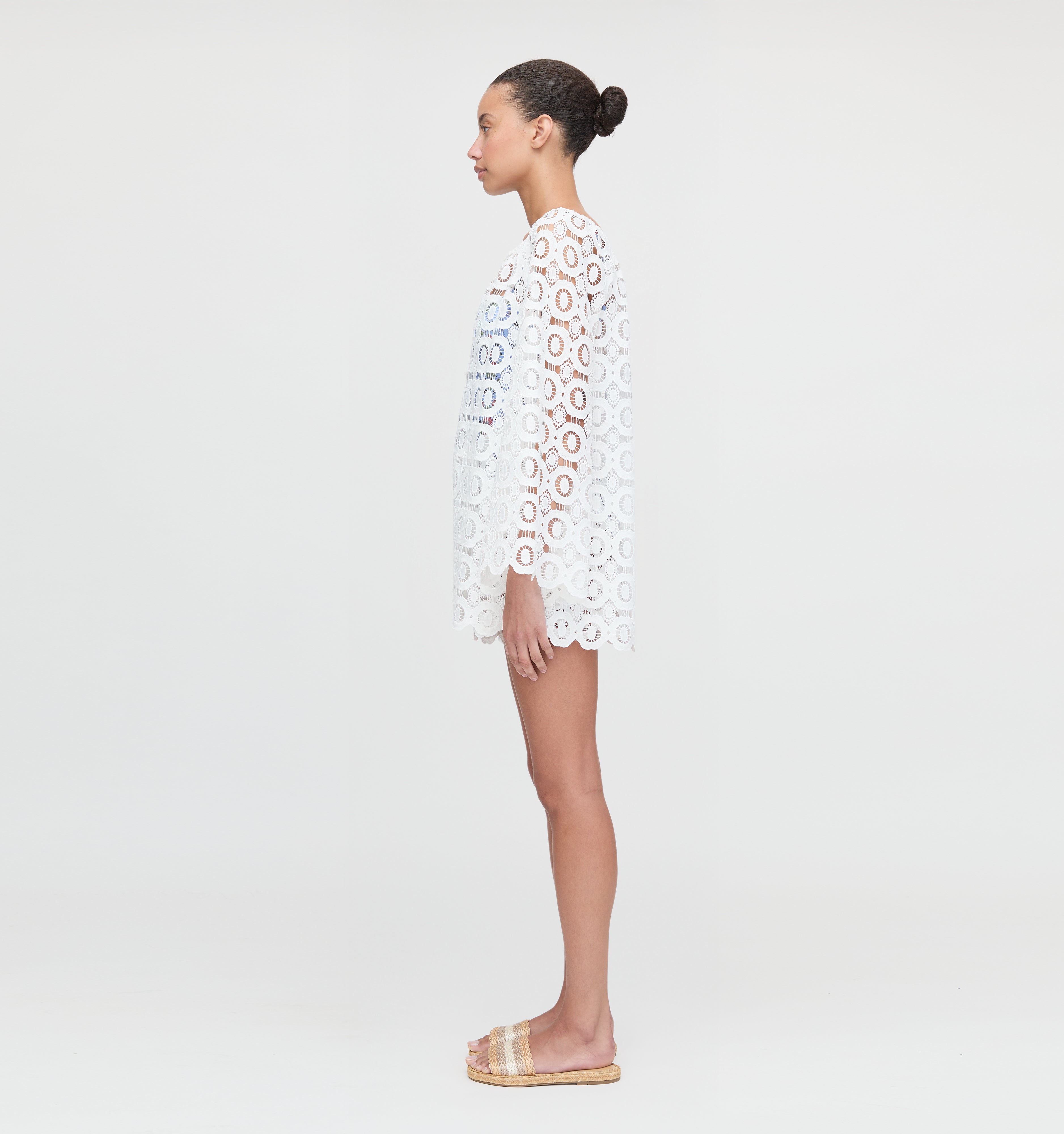 The Enella Tunic - White Lace