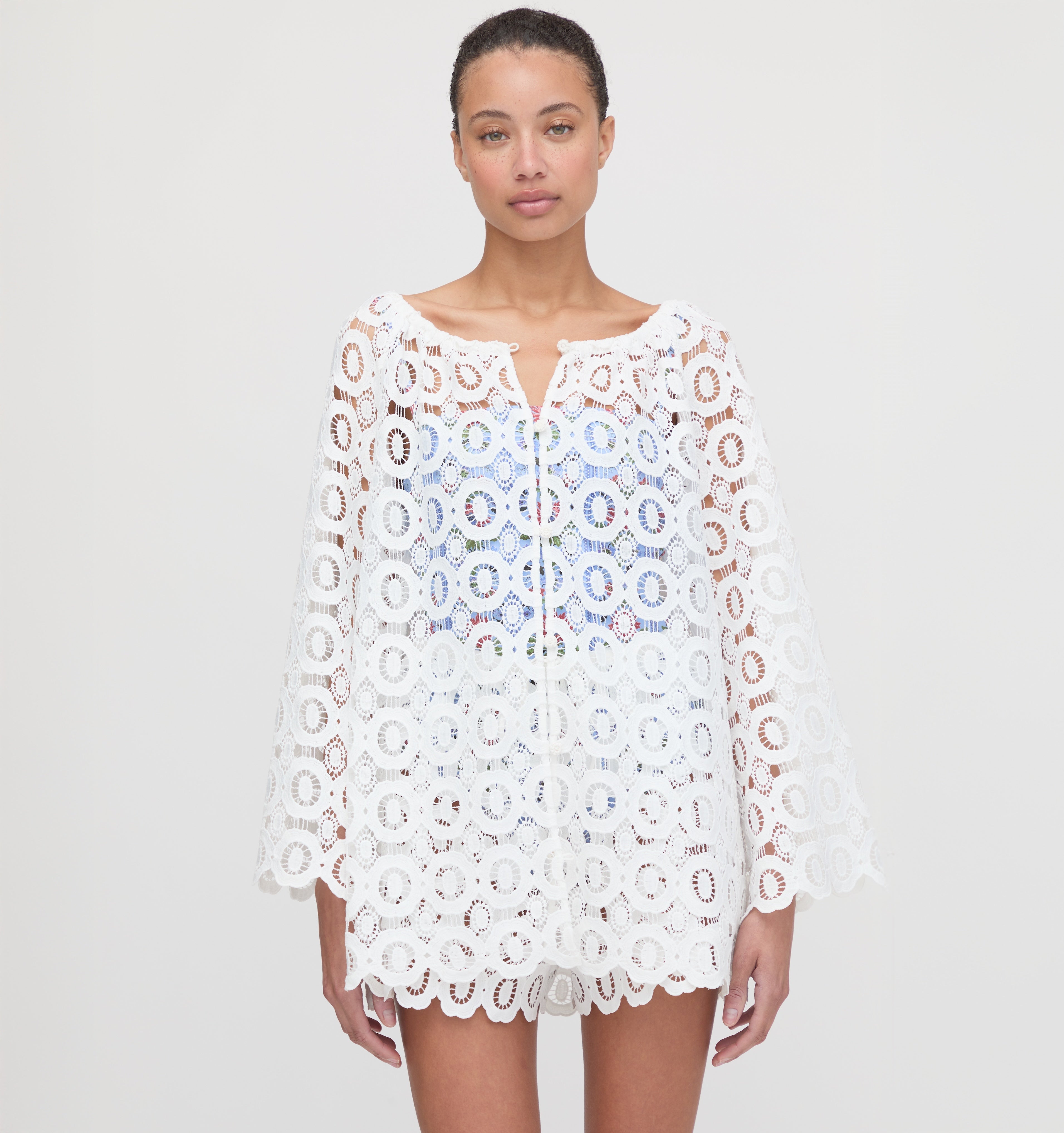 The Enella Tunic - White Lace