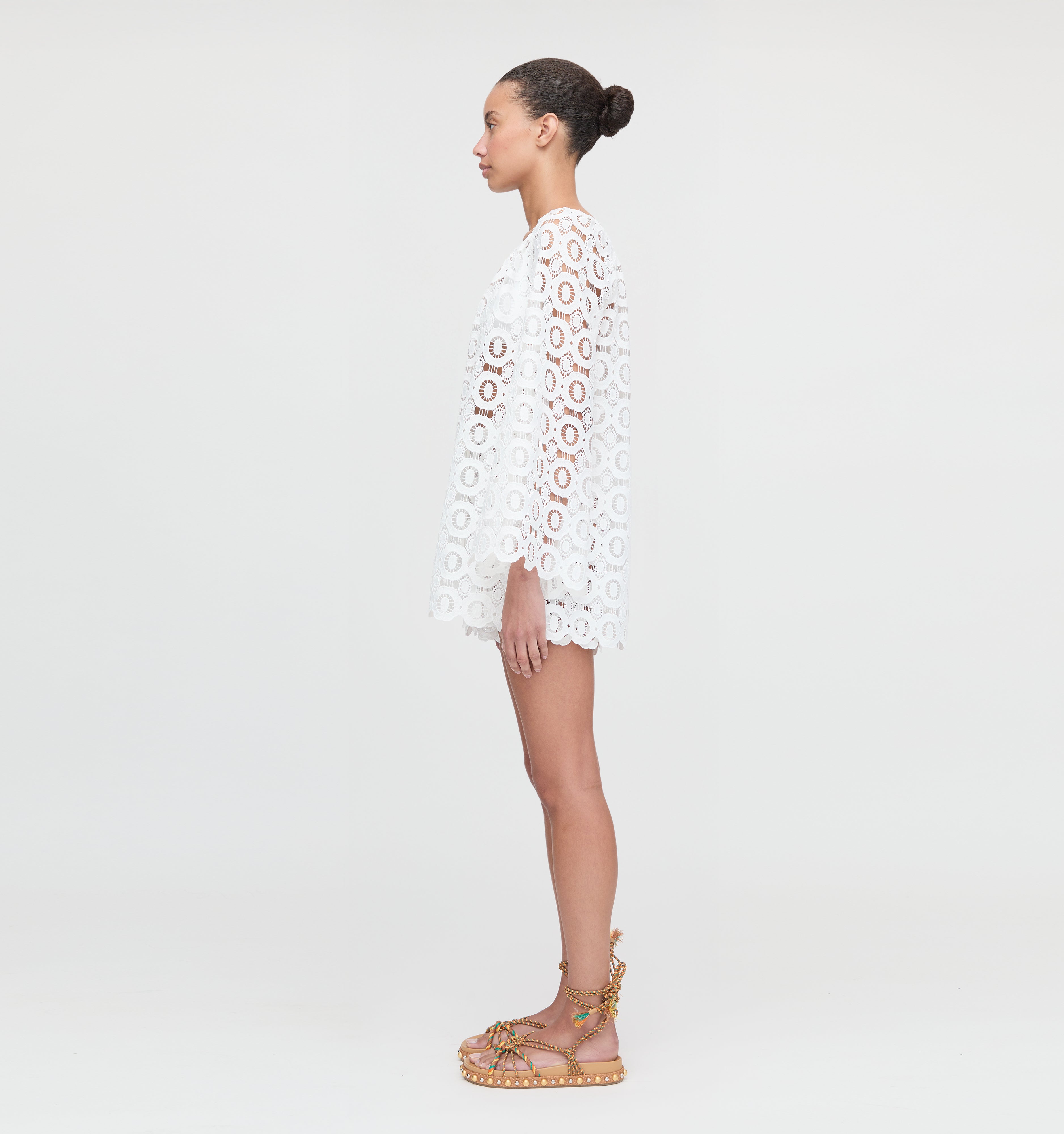 The Kaya Short - White Lace