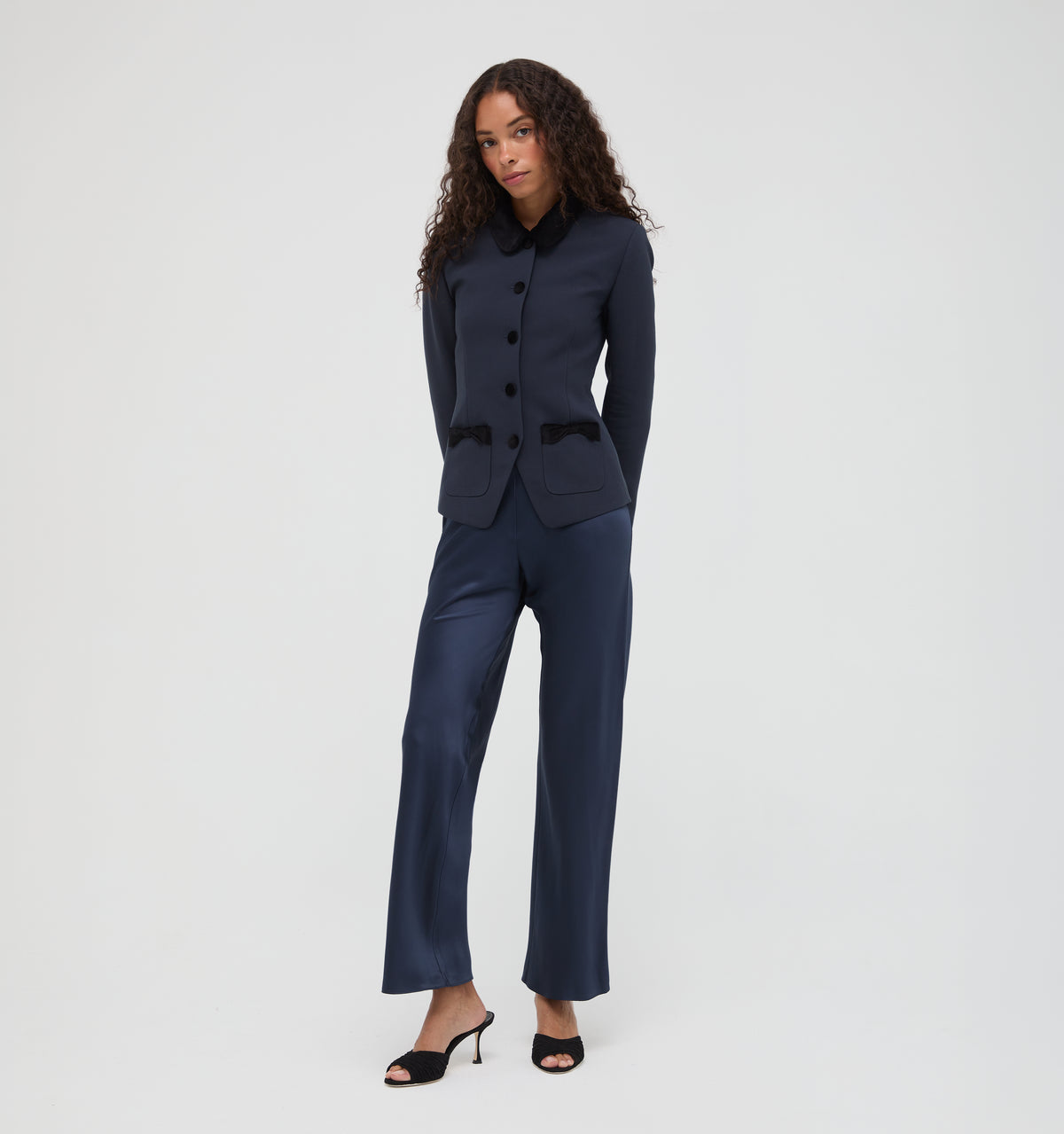 The Evalina Jacket - Navy