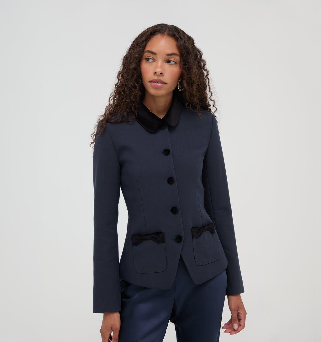 Hill House Home The Evalina Jacket - Navy