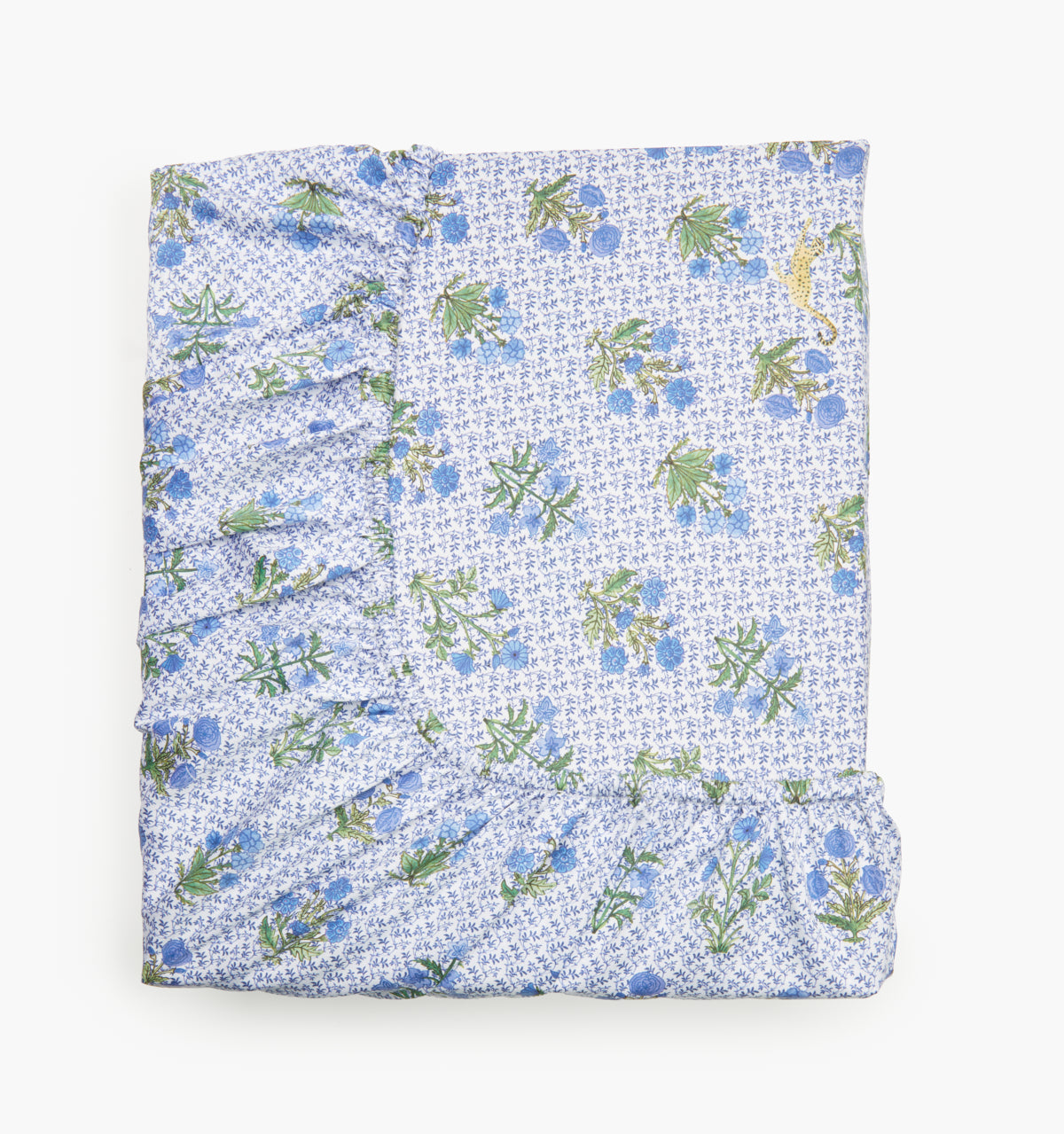 The Crib Sheet - Blue Block Print