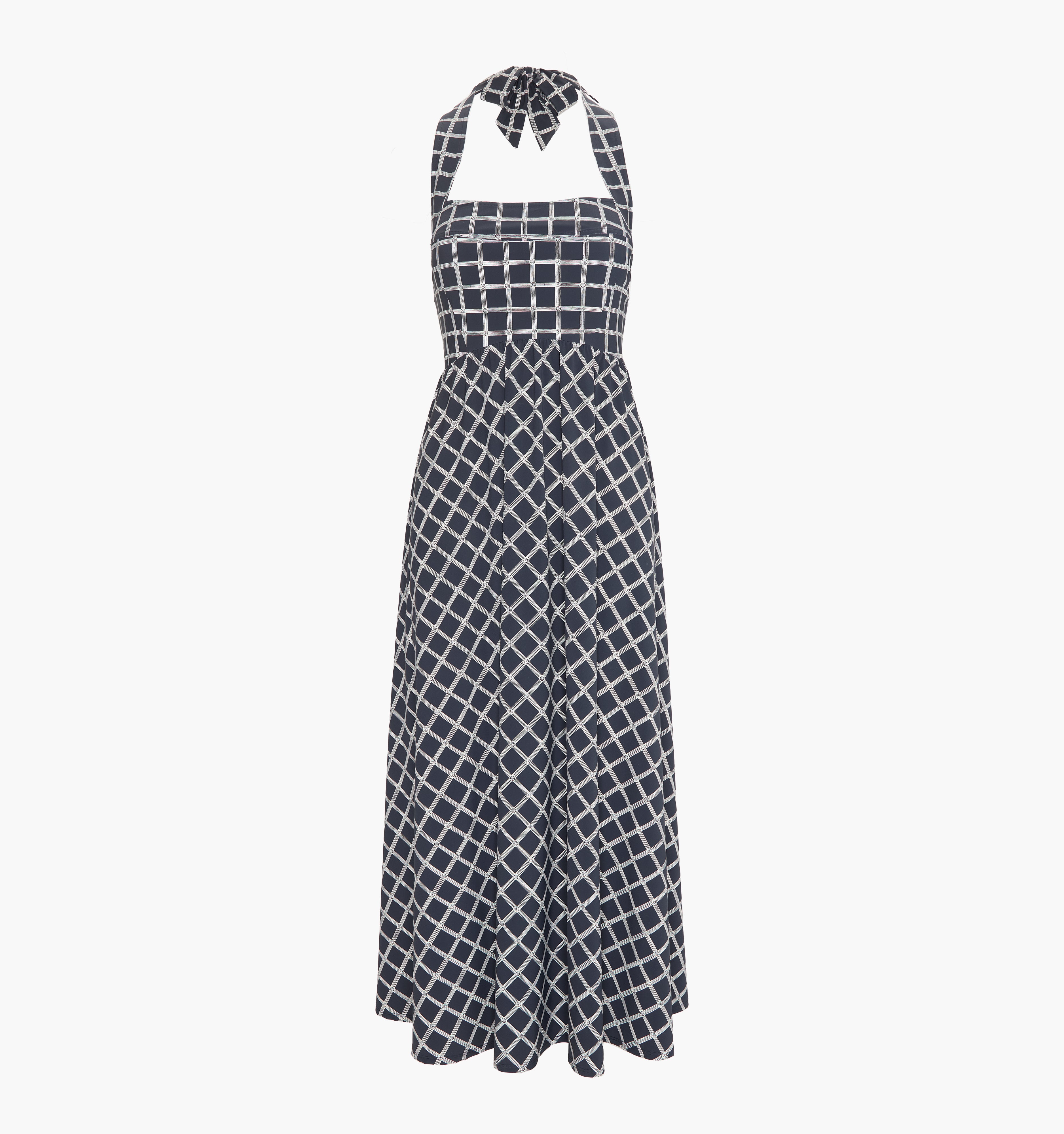The Fleur Midi Dress - Grecian Check Jersey
