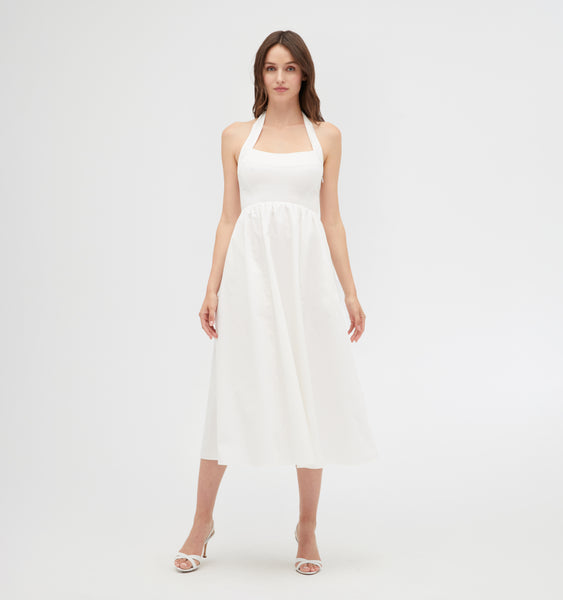 The Fleur Midi Dress - White  Hill House Home