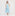 The Hill House x La Coqueta Fleur Midi Dress - Blue Watercolor Hydrangea