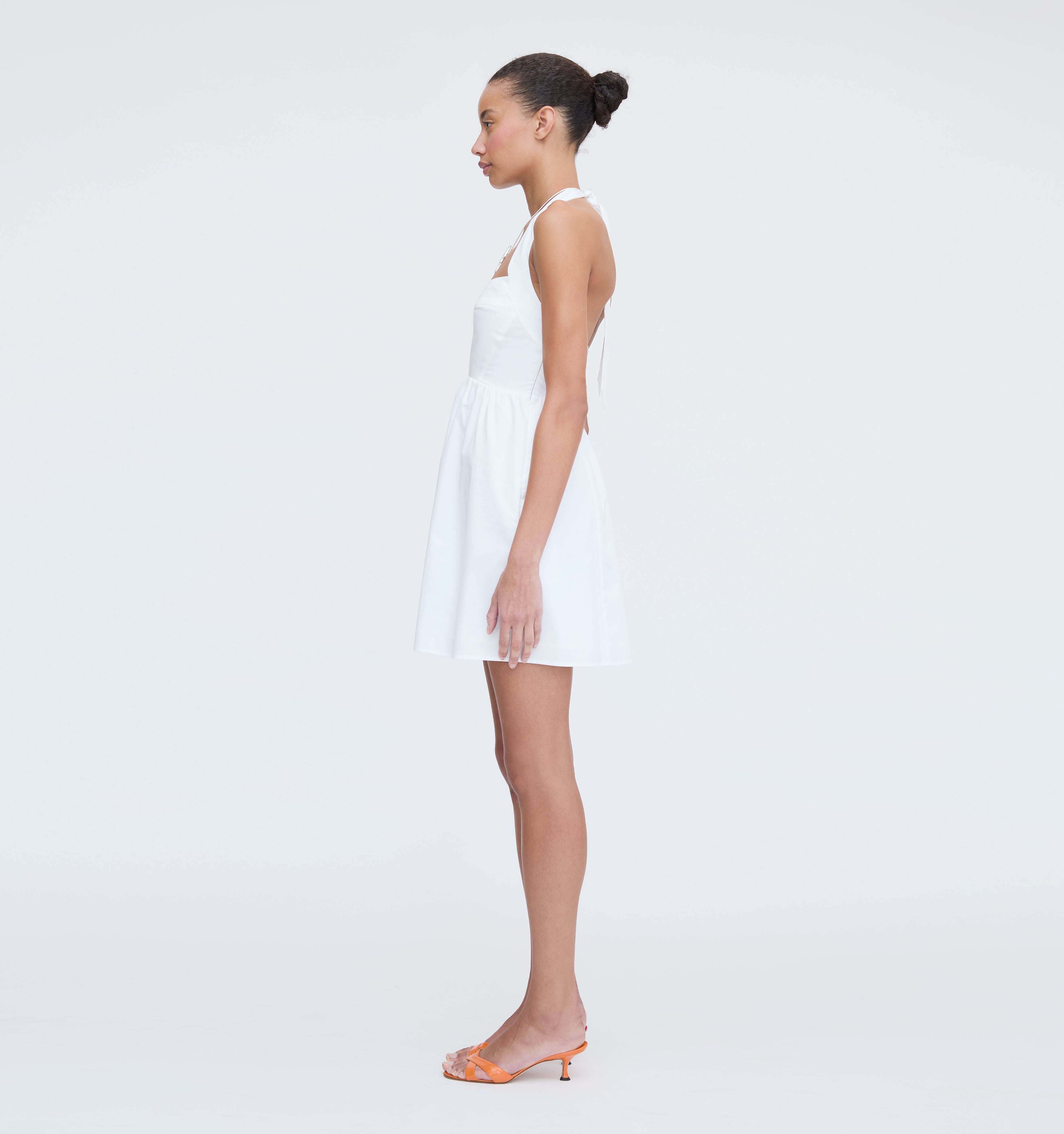 The Fleur Mini Dress - White