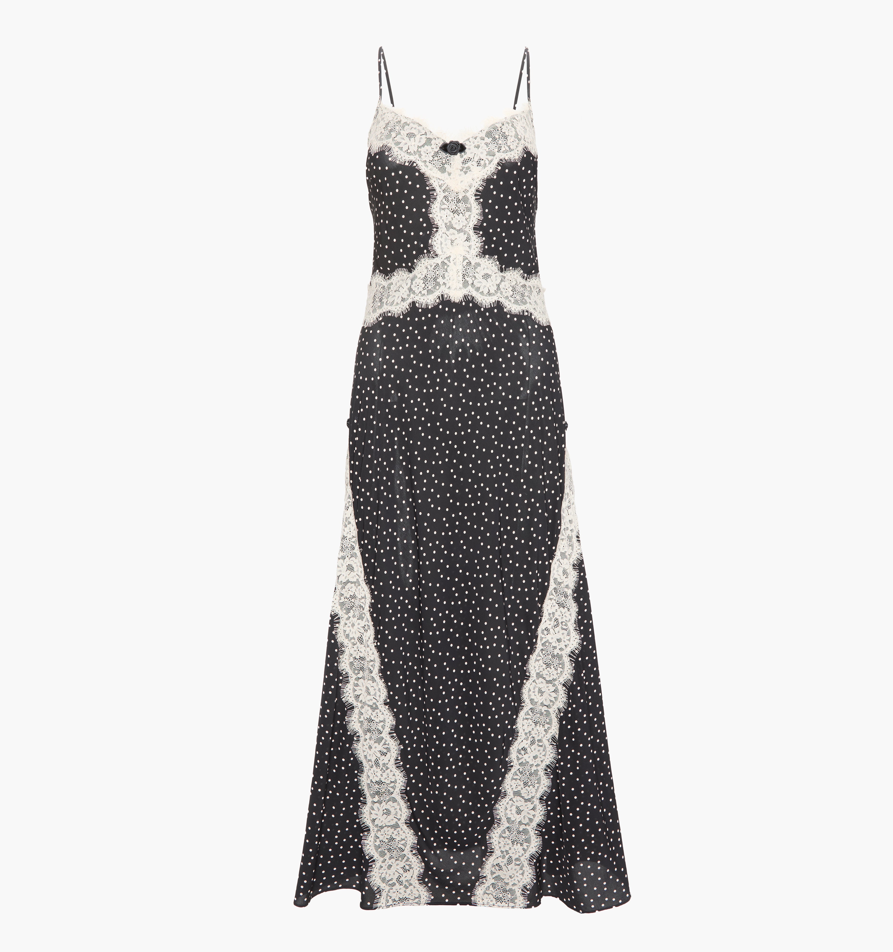 The Francesca Dress in Black Polka Dot color: Black Polka Dot 