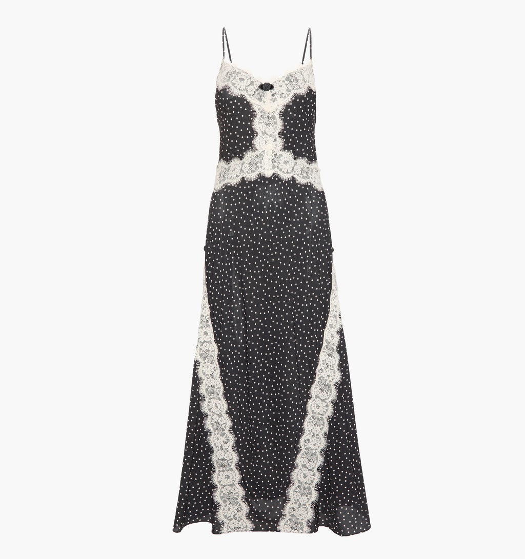 black white panel dress The Francesca Dress