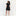 The Gia Mini Nap Dress - Black Tonal Seersucker