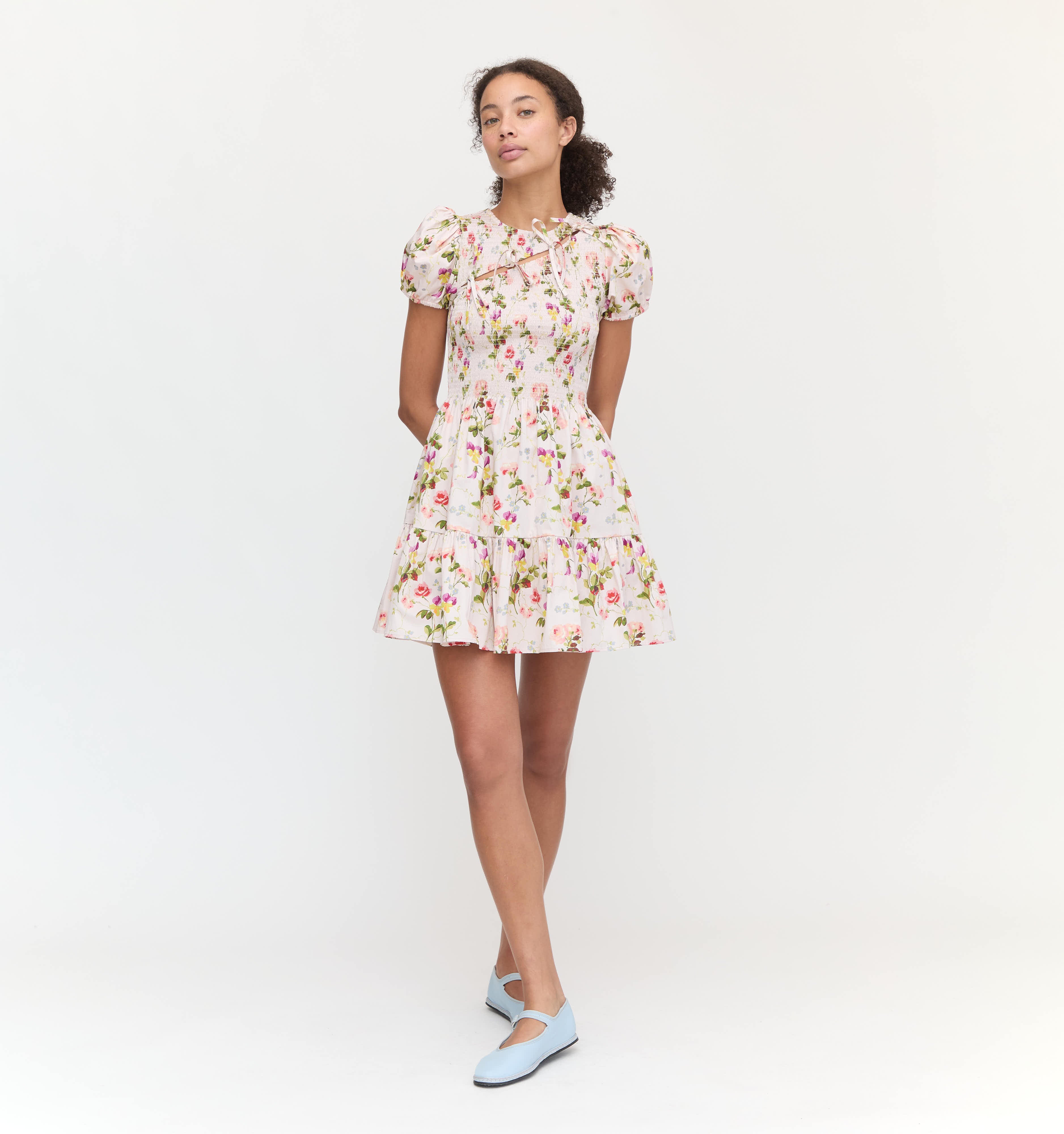 The Gia Mini Nap Dress - Pink Bluebonnet