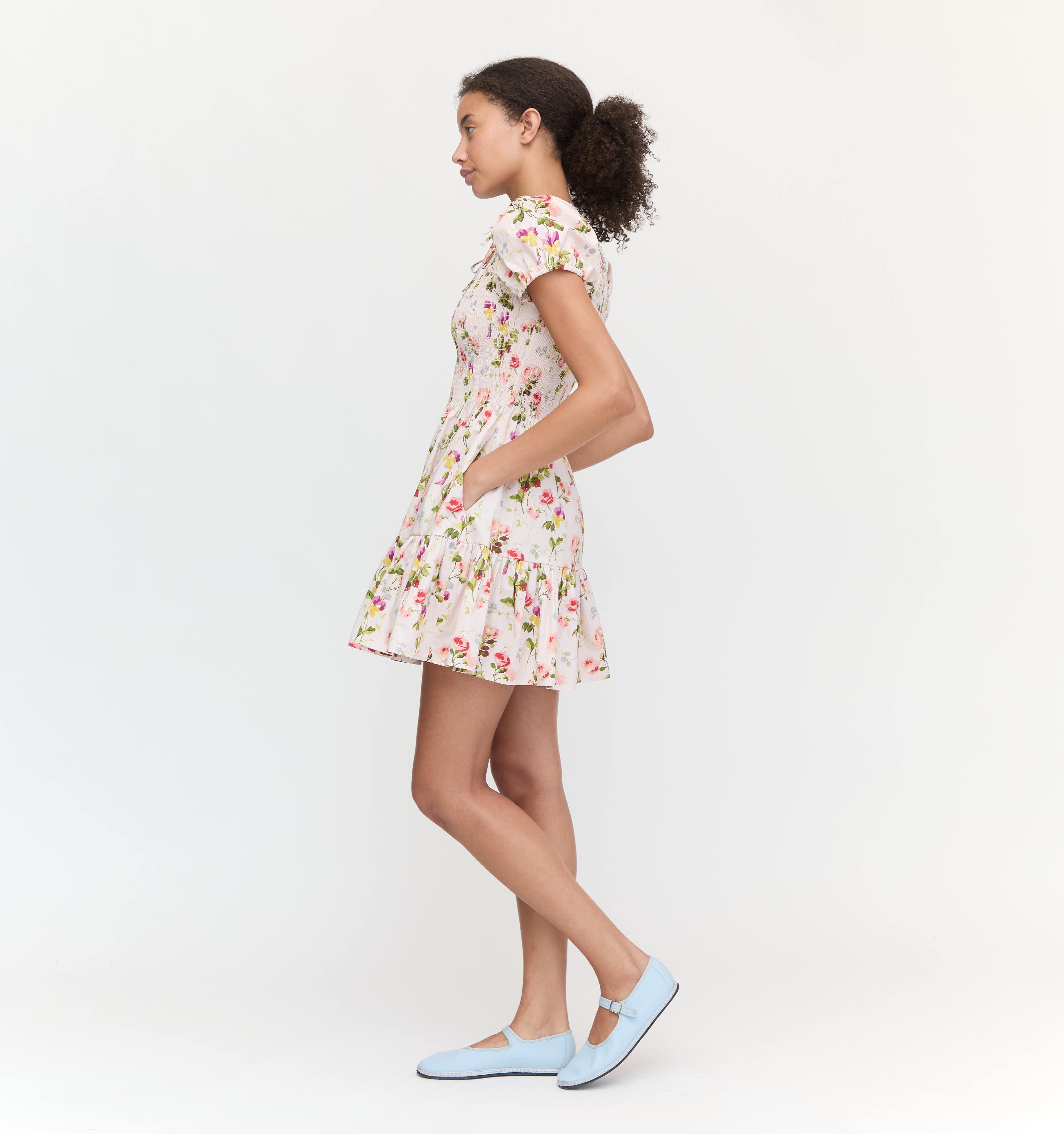 The Gia Mini Nap Dress - Pink Bluebonnet