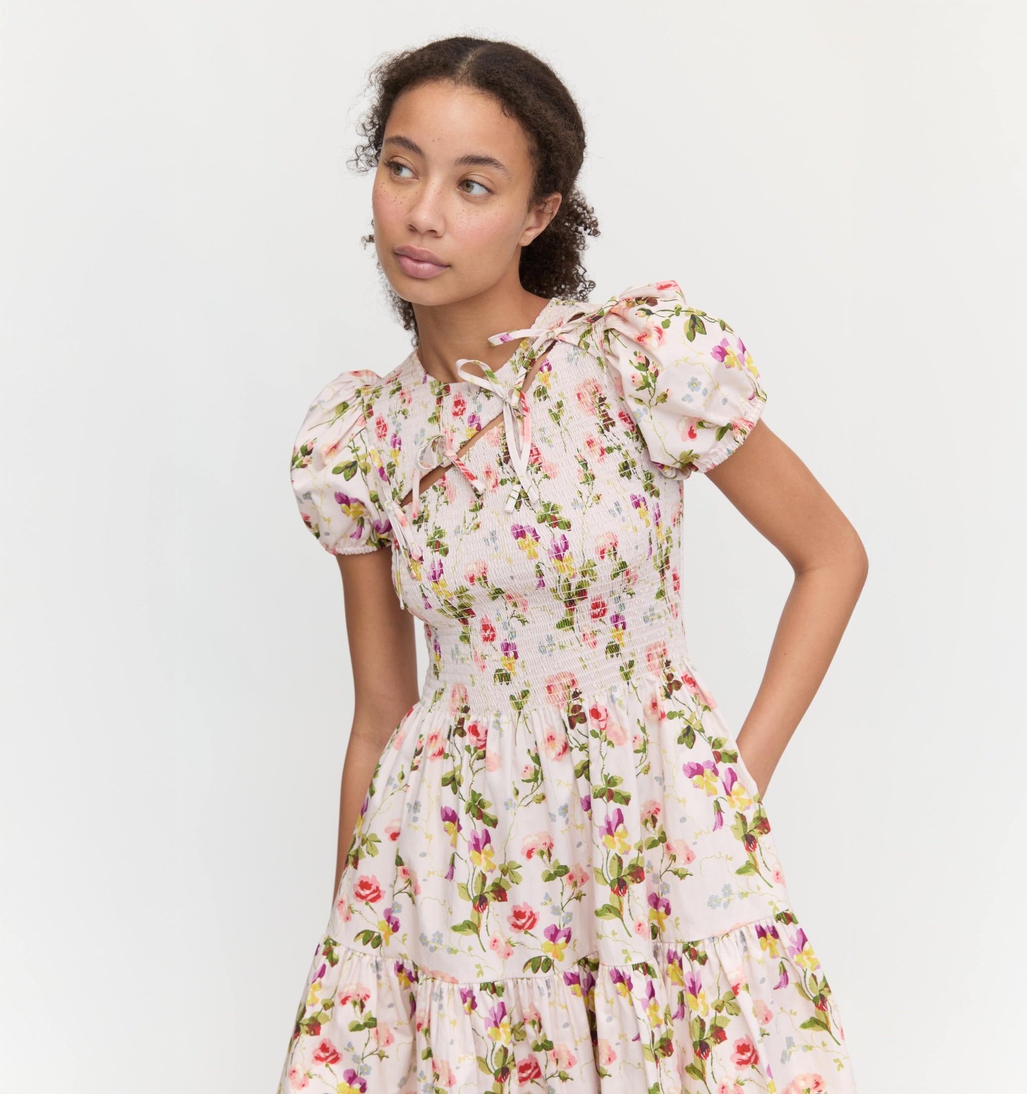 The Gia Mini Nap Dress - Pink Bluebonnet