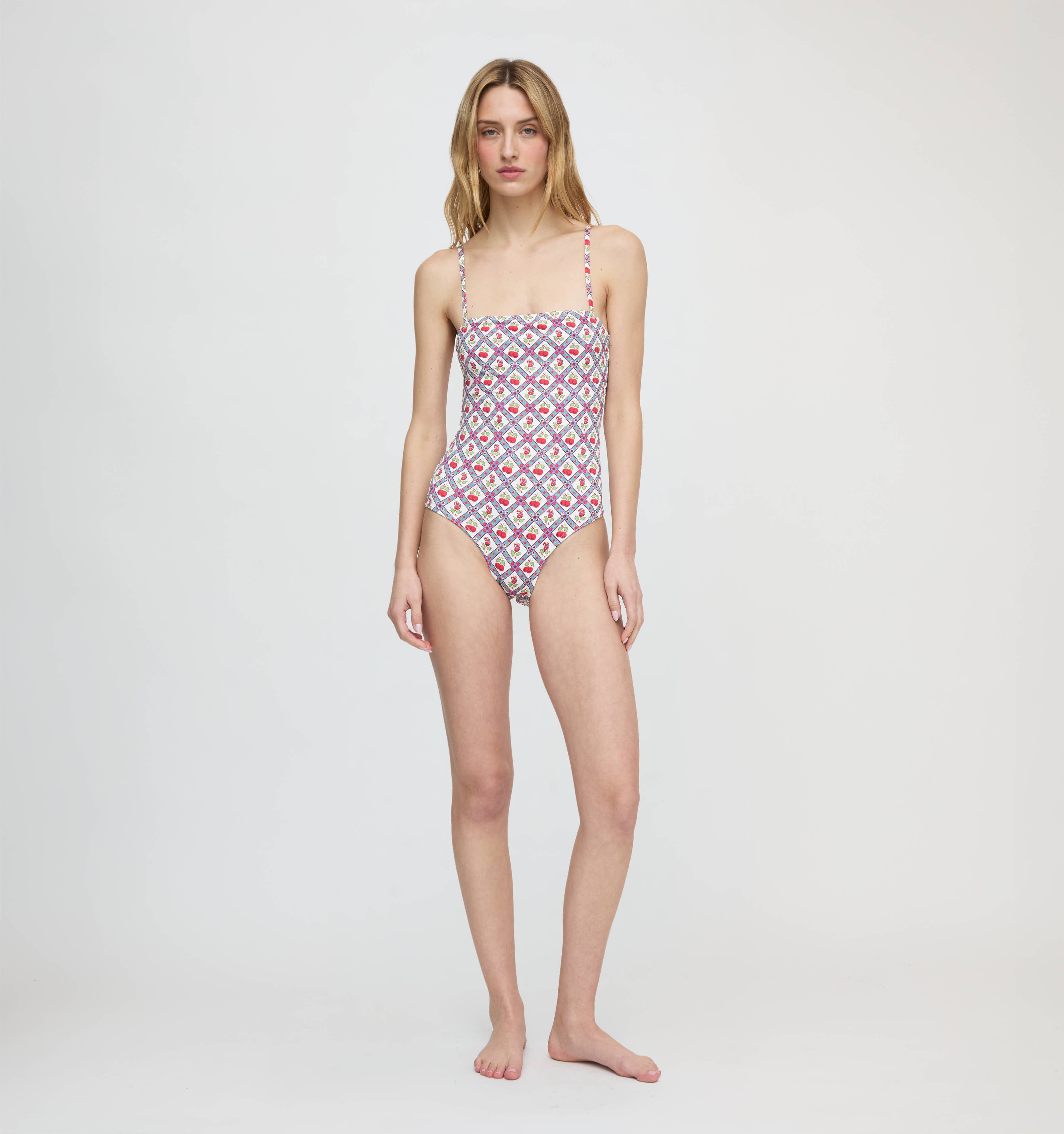 The Giana One Piece - Diamond Cherries Cherry Red – Hill House Home