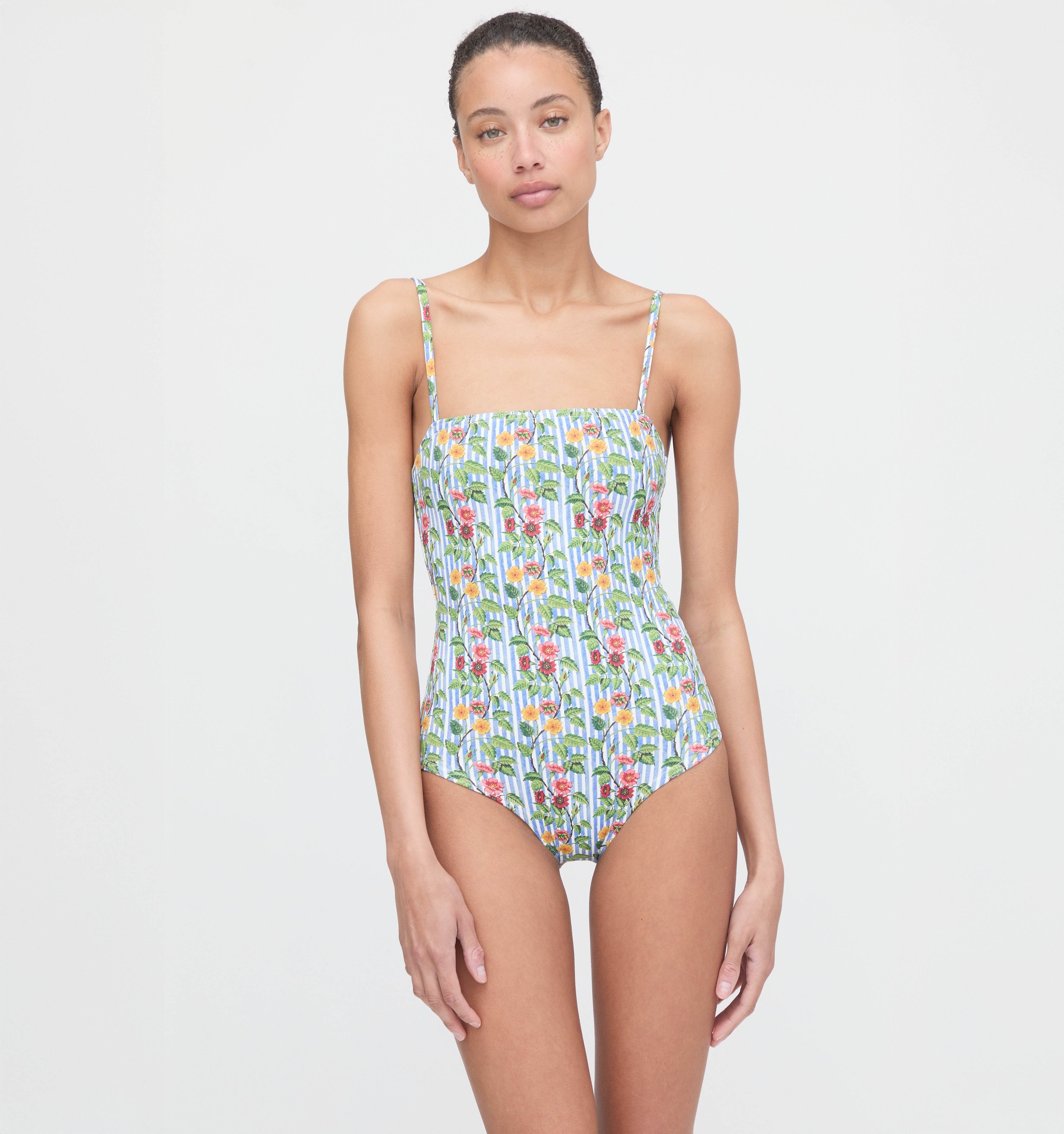 The Giana One Piece - Geranium Stripe