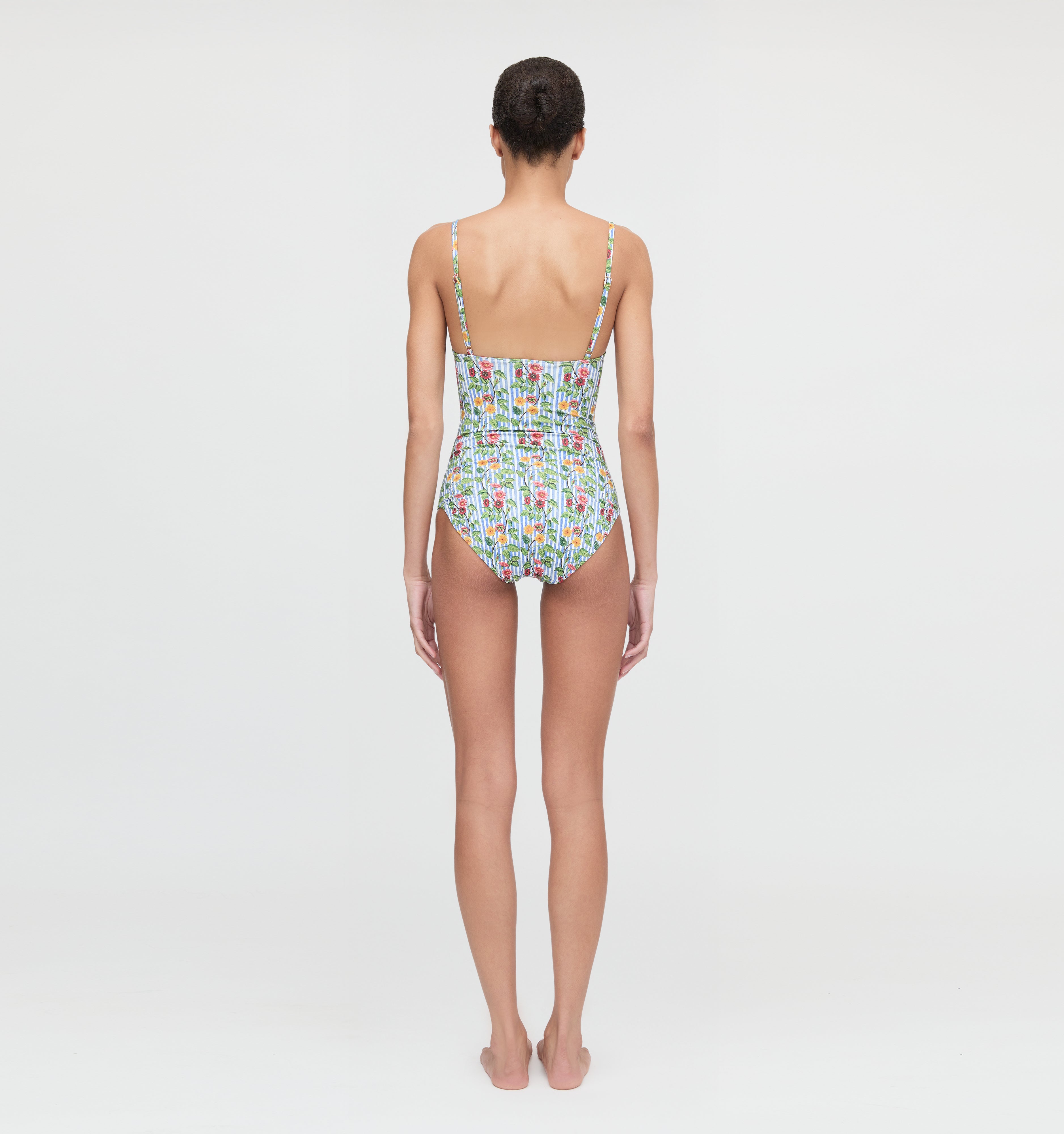The Giana One Piece - Geranium Stripe