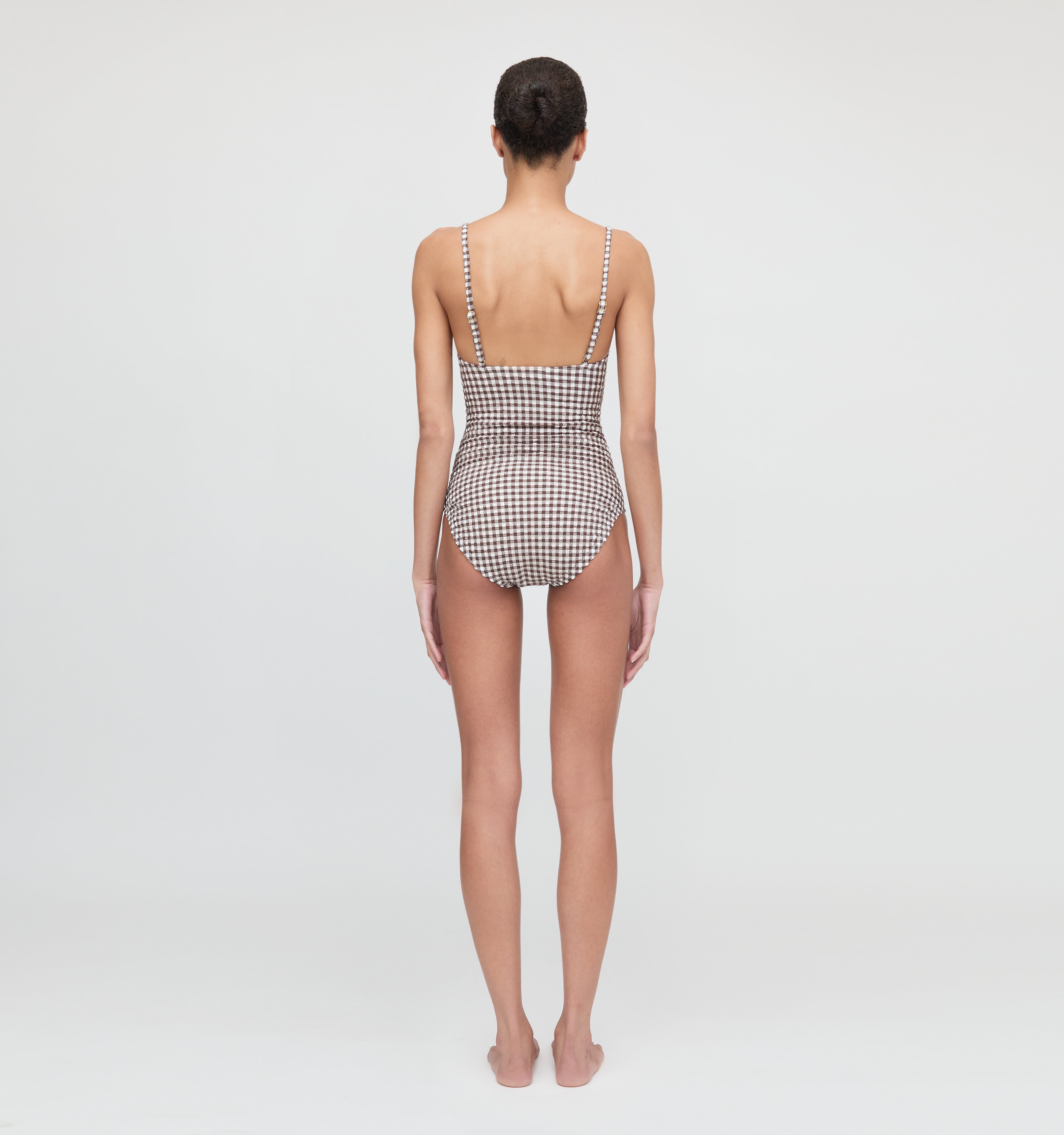 The Giana One Piece - Chocolate Gingham