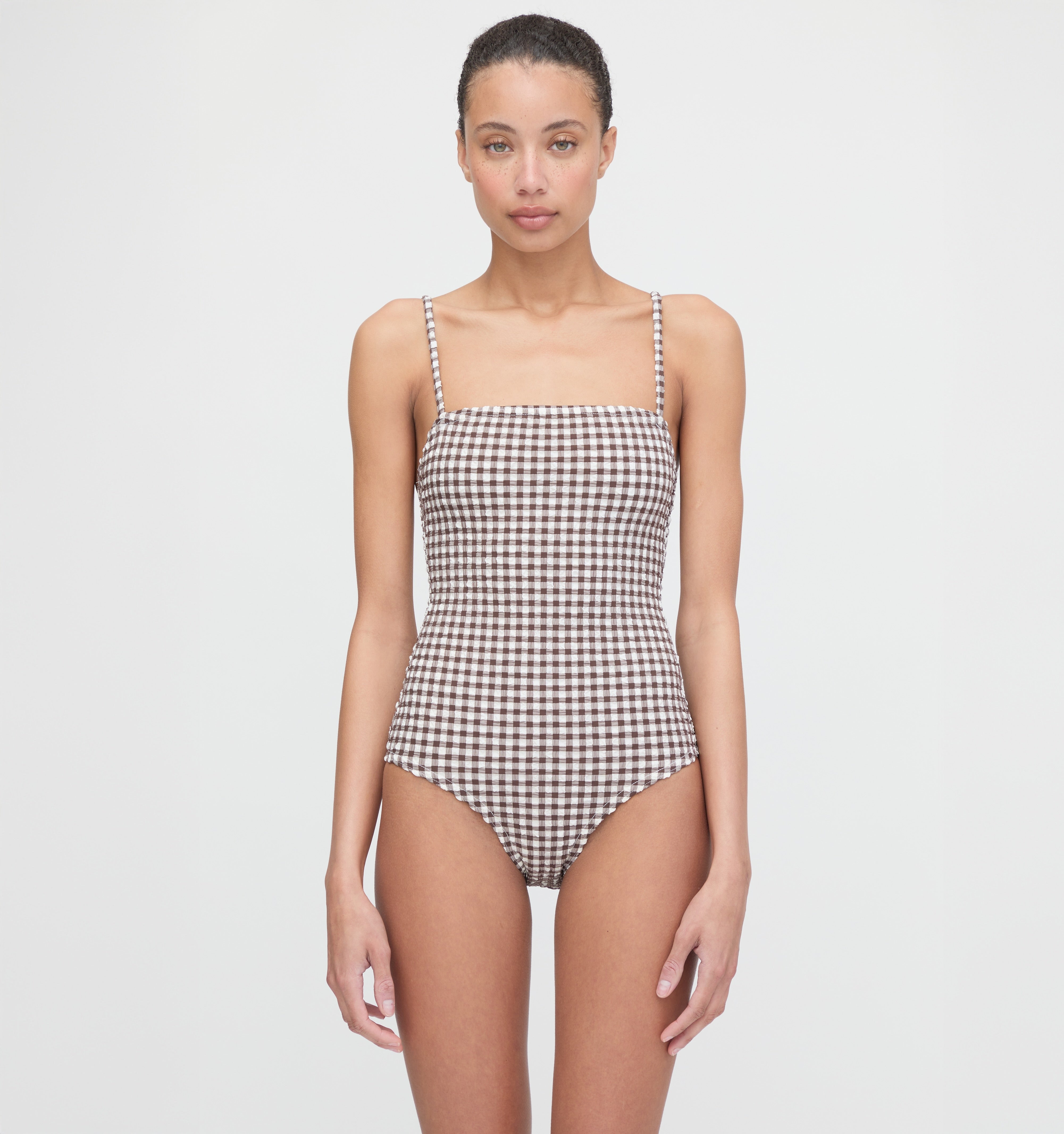The Giana One Piece - Chocolate Gingham