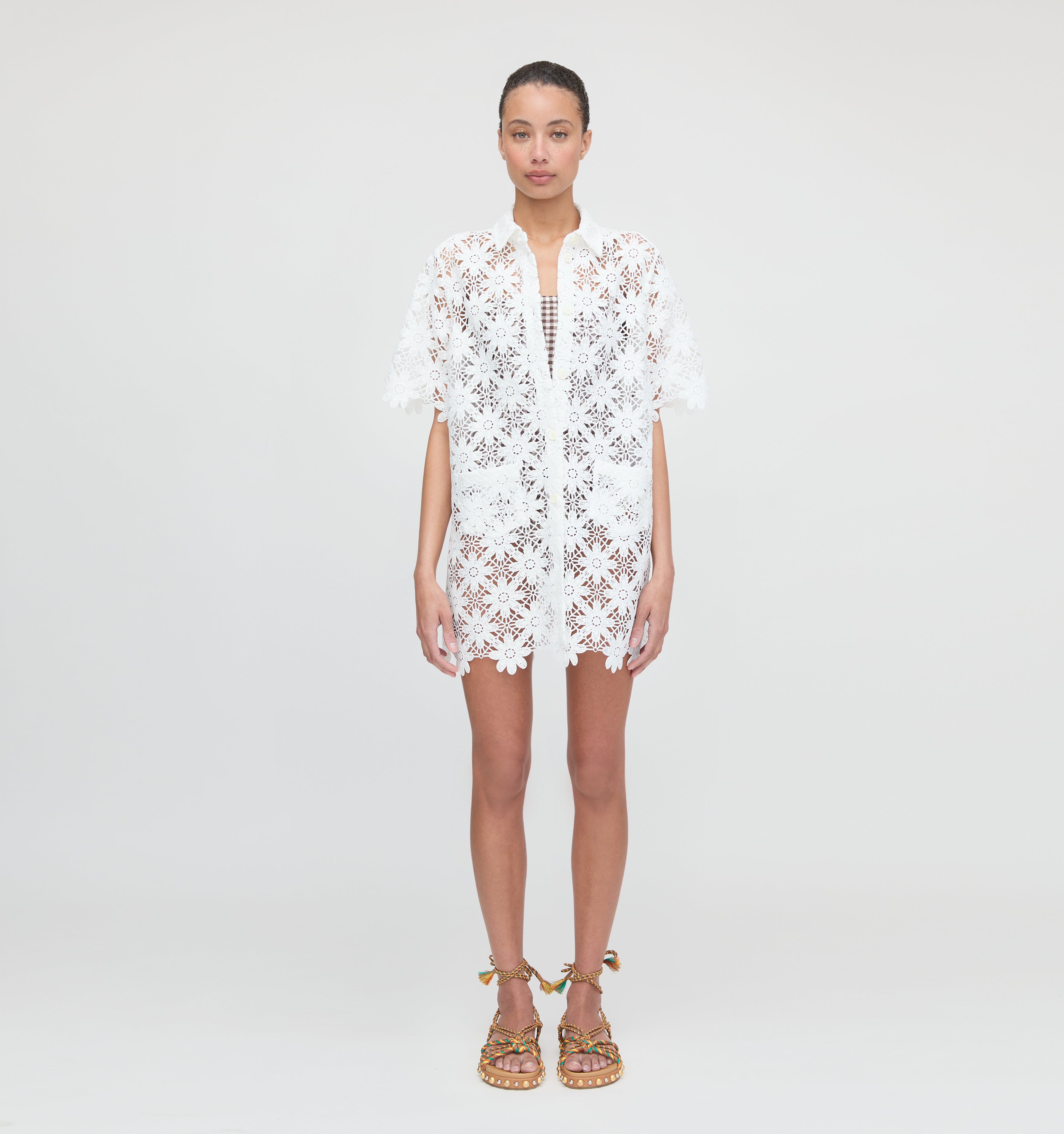 The Victoria Dress - White Daisy Crochet