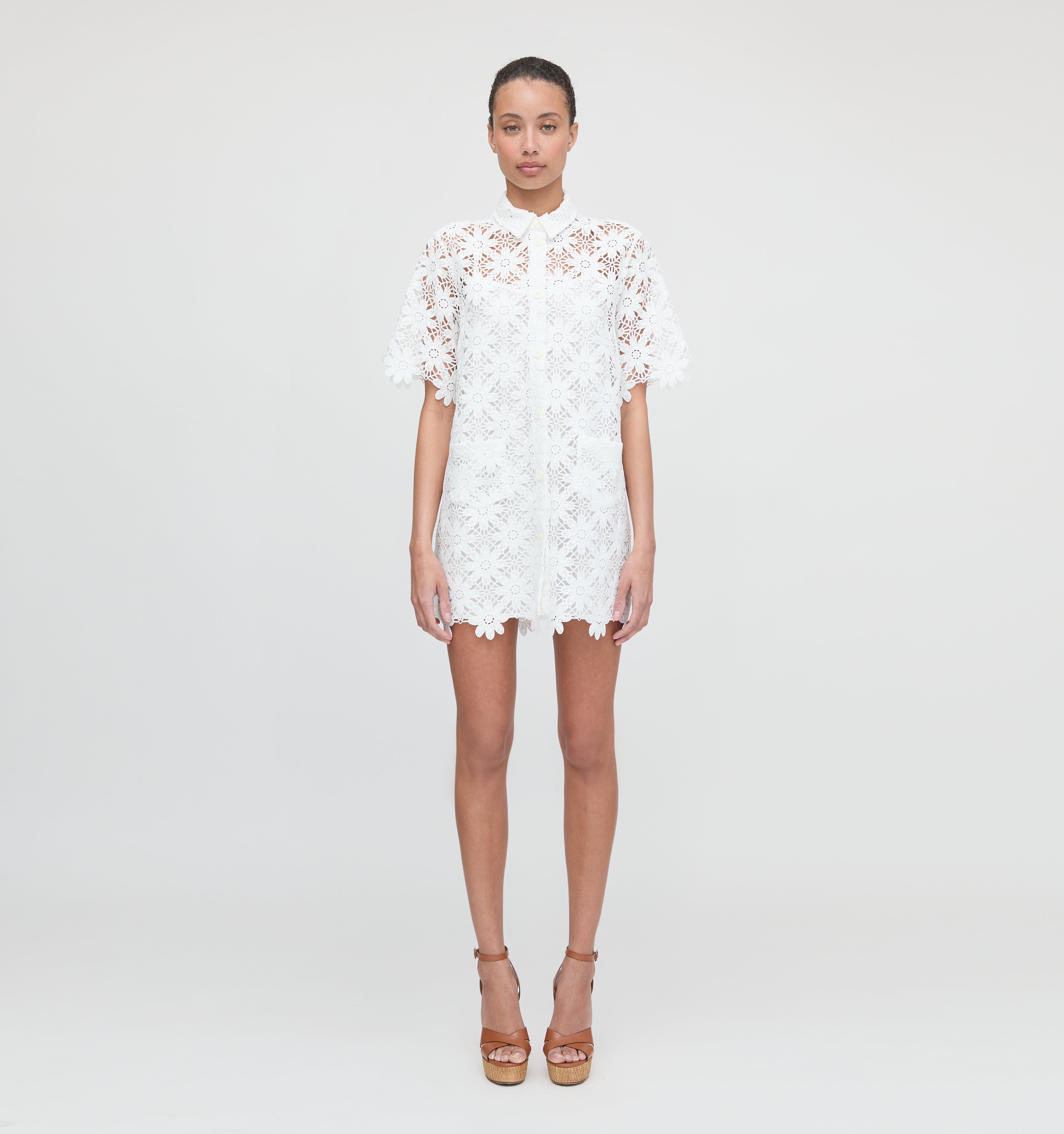The Victoria Dress - White Daisy Crochet