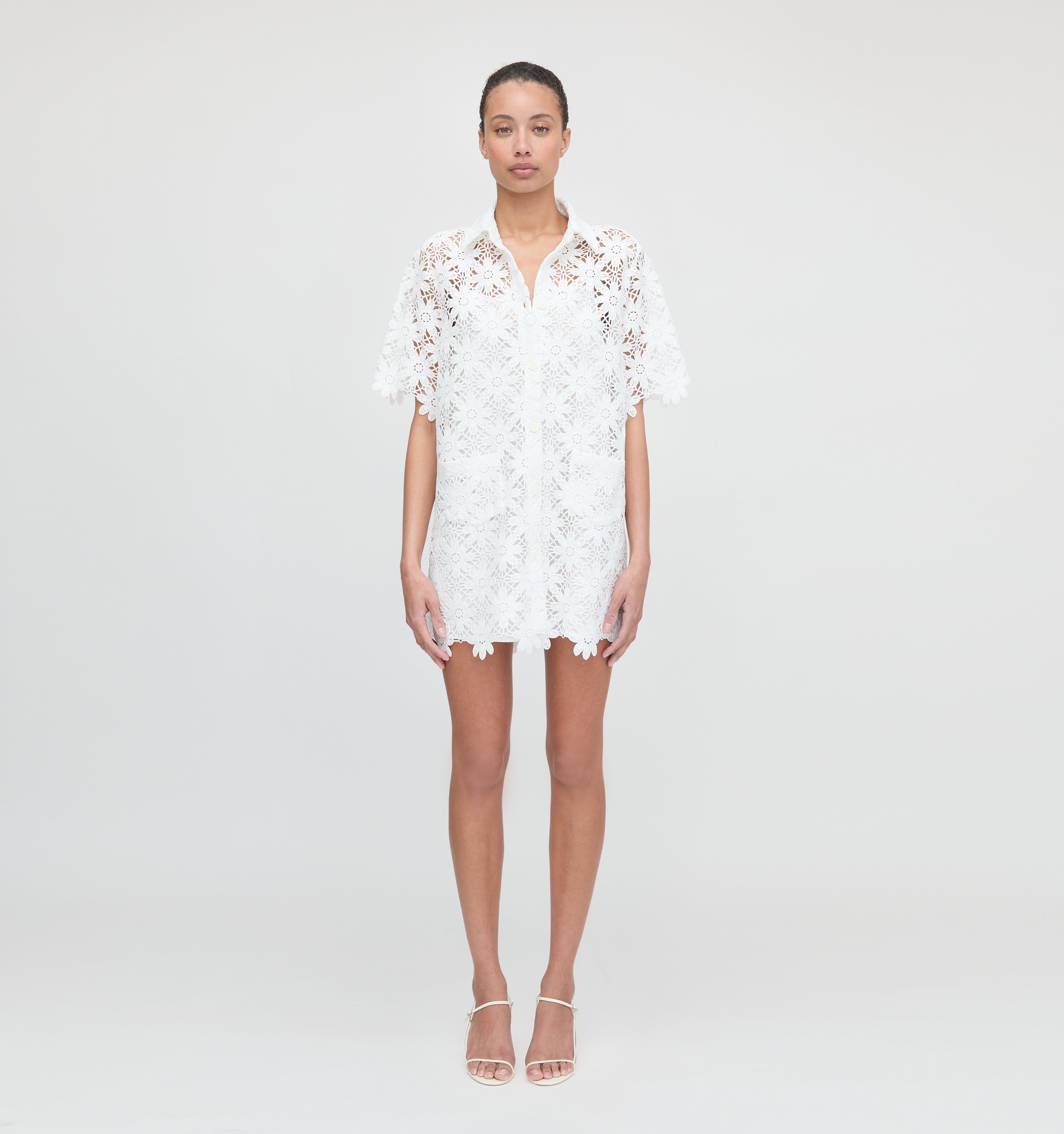 The Victoria Dress - White Daisy Crochet