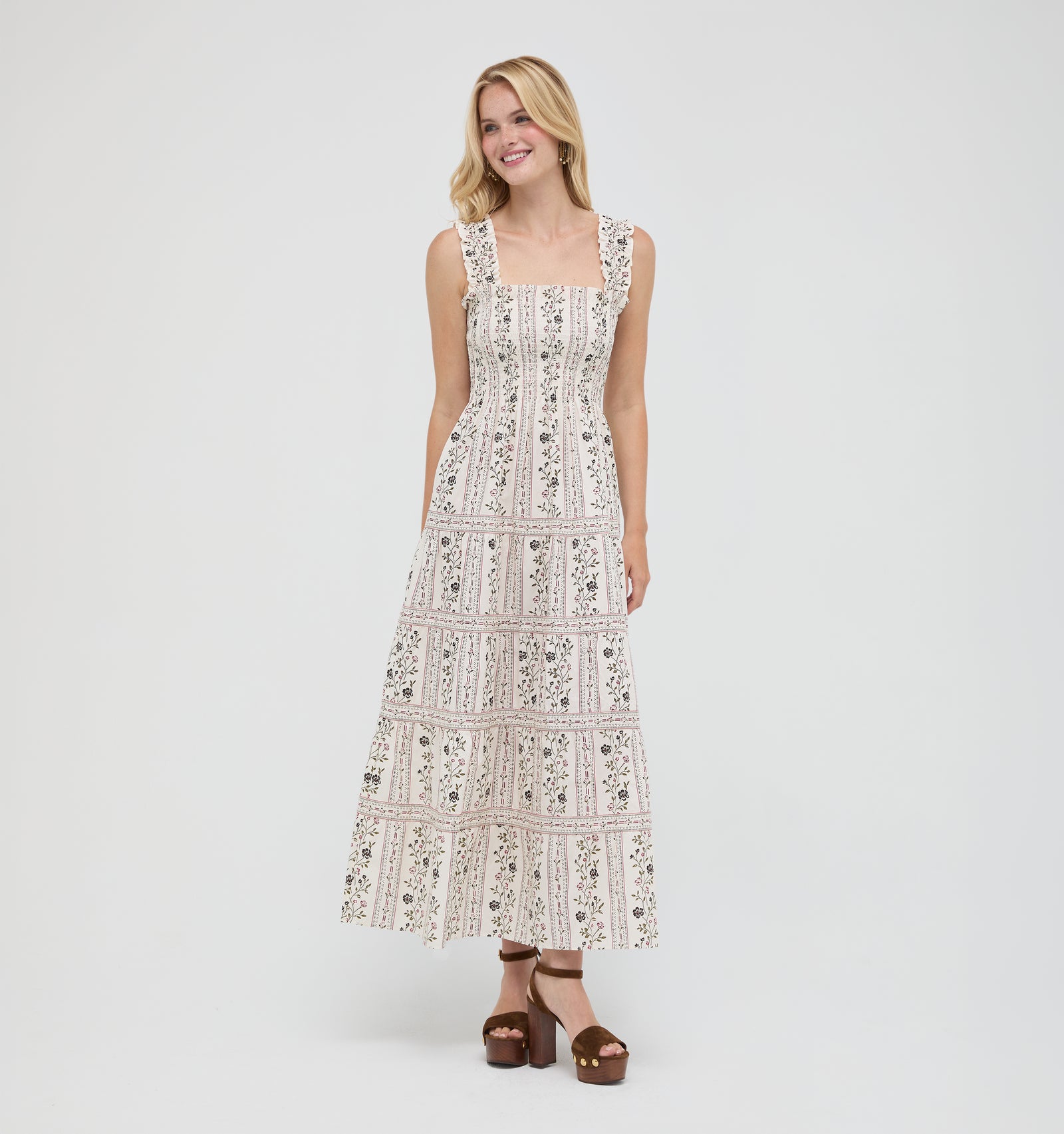 The Goldie Nap Dress -  Kelmscott Ribbon Stripe