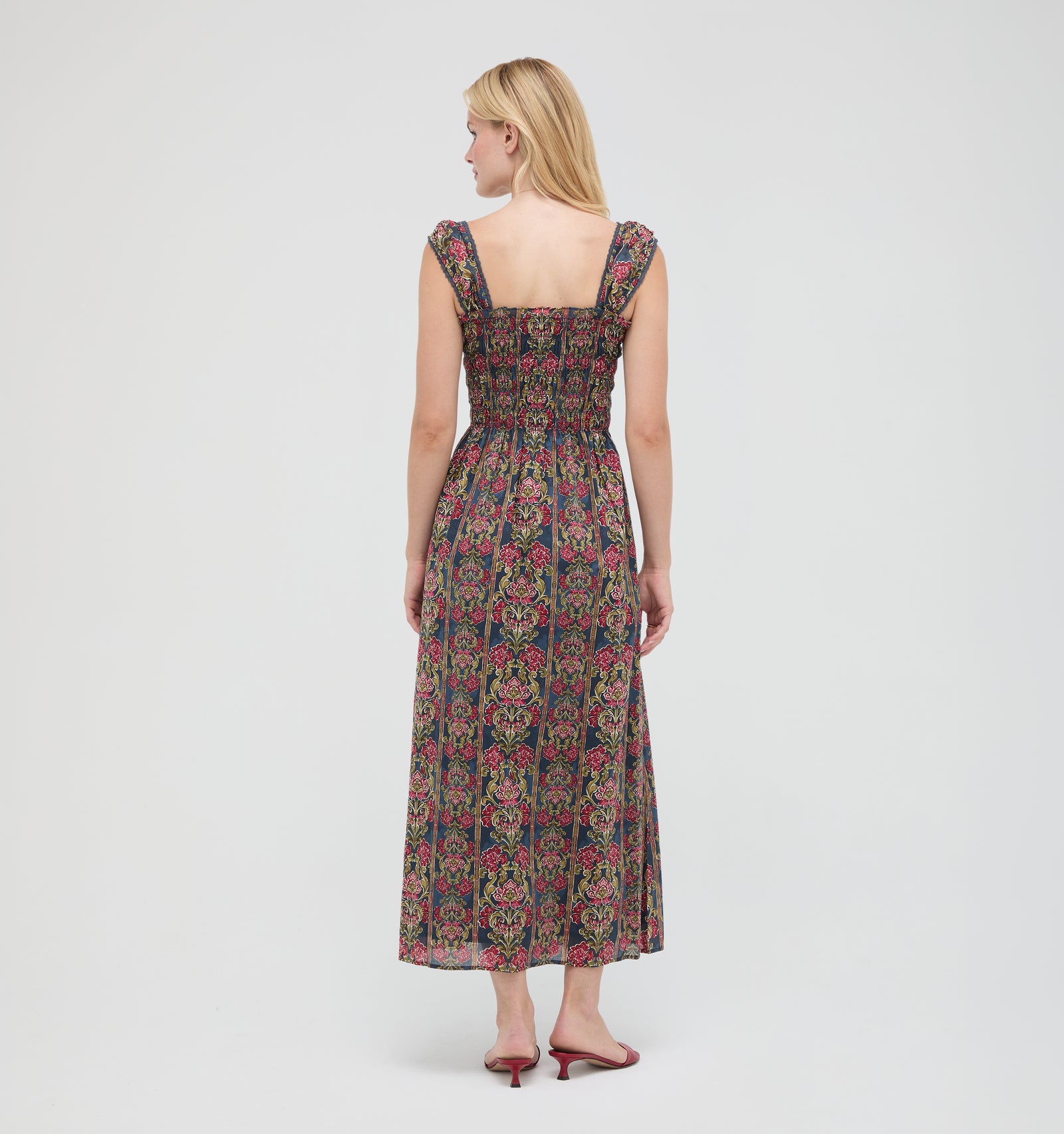 The Harper Nap Dress -  Stowell Medallion Stripe