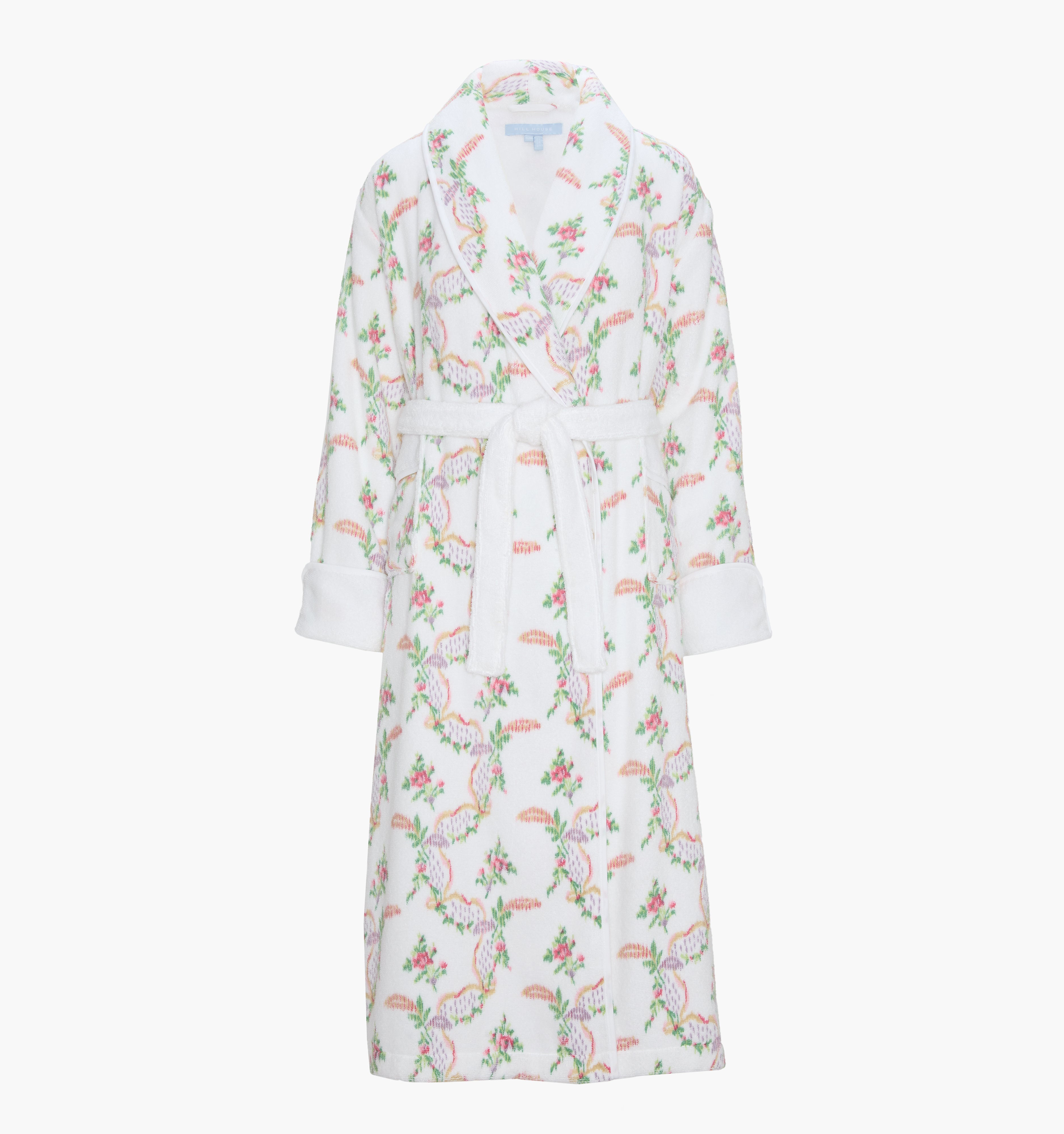 The Hotel Robe in Pink Ribbon Rose Ikat color: Pink Ribbon Rose Ikat