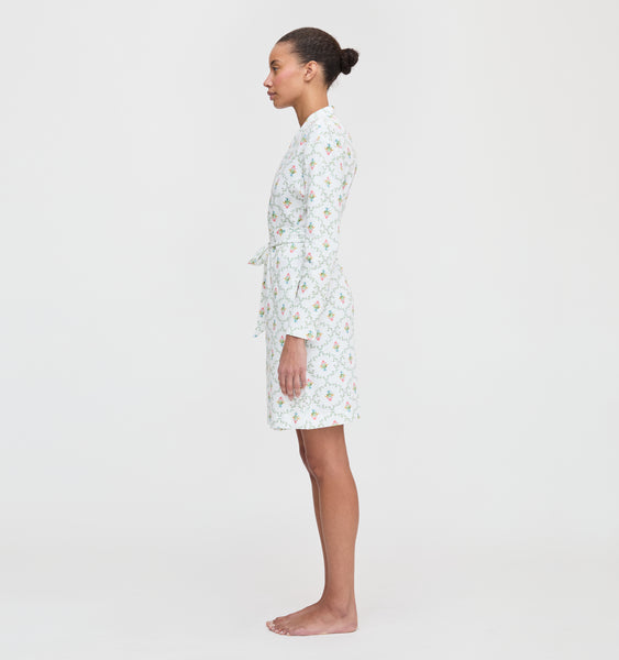 The Ivory Robe - Pastel Trellis – Hill House Home