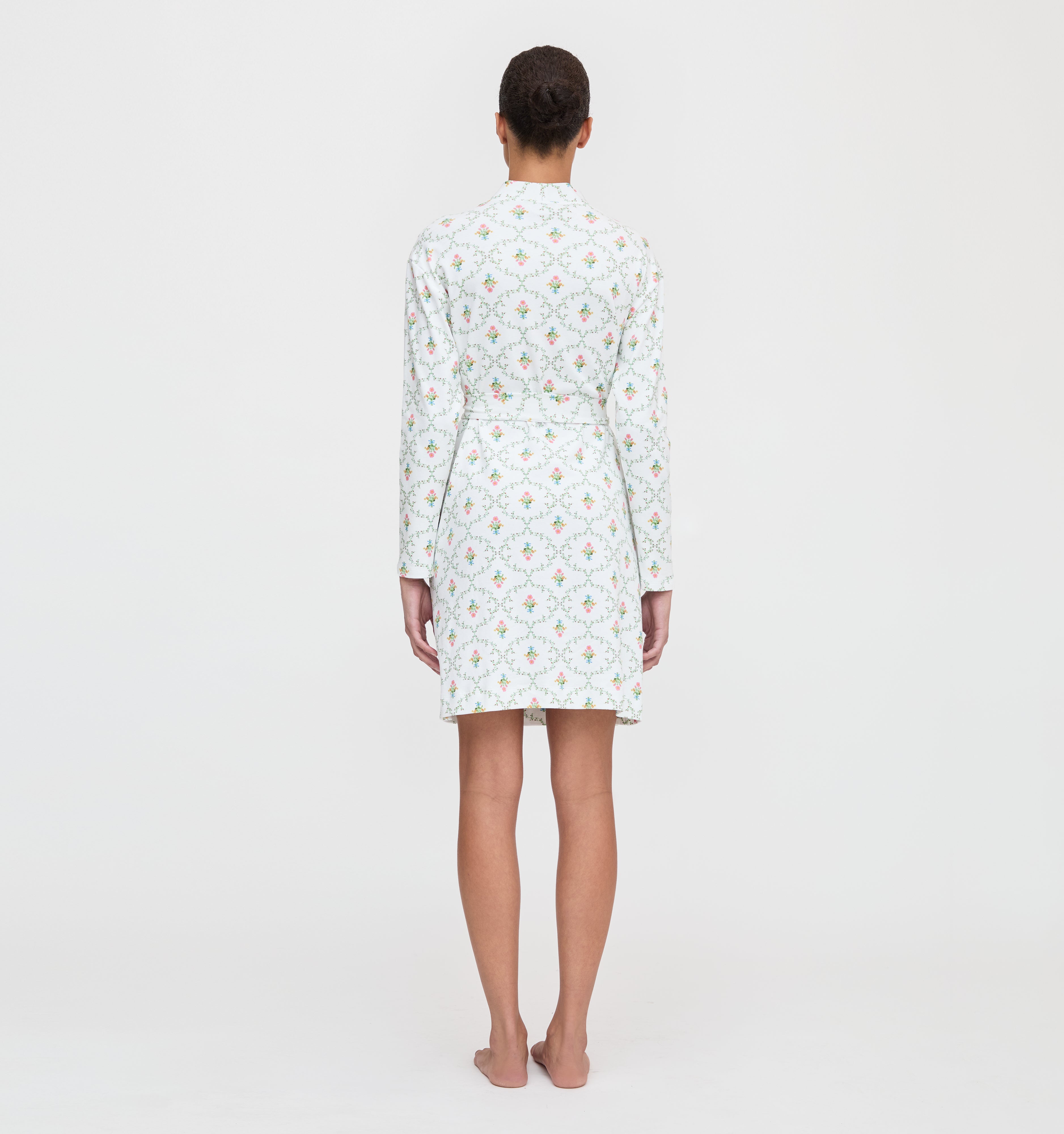 The Ivory Robe - Pastel Trellis