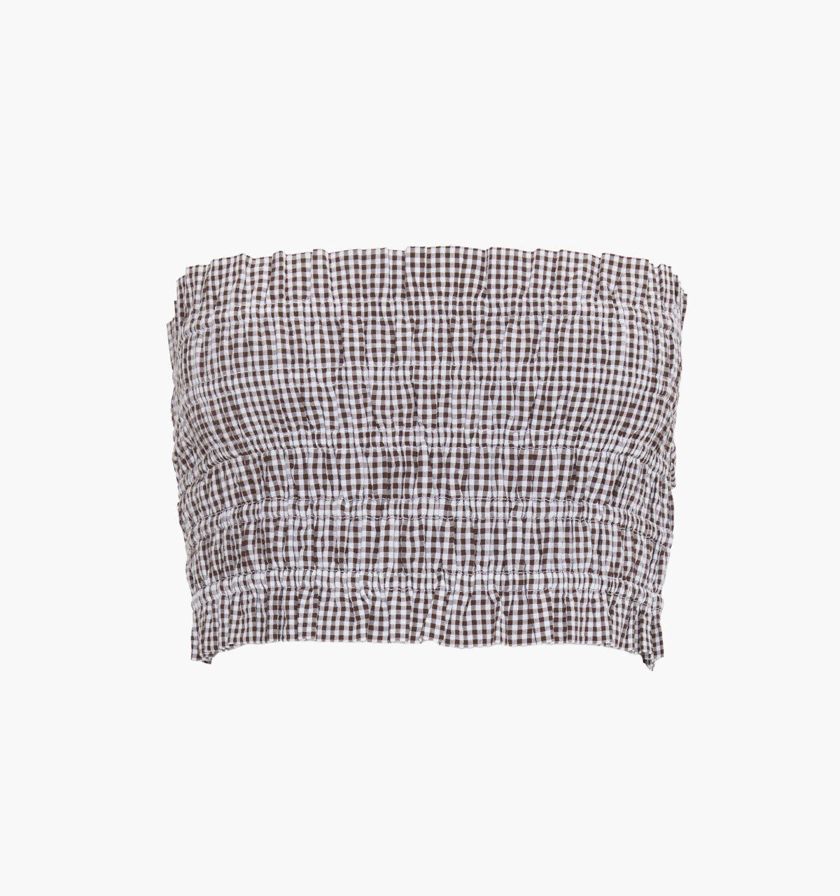 The June Nap Top - Chocolate Gingham