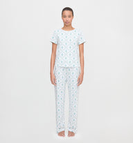 The Kelly Pajama Set - Green Trellis – Hill House Home