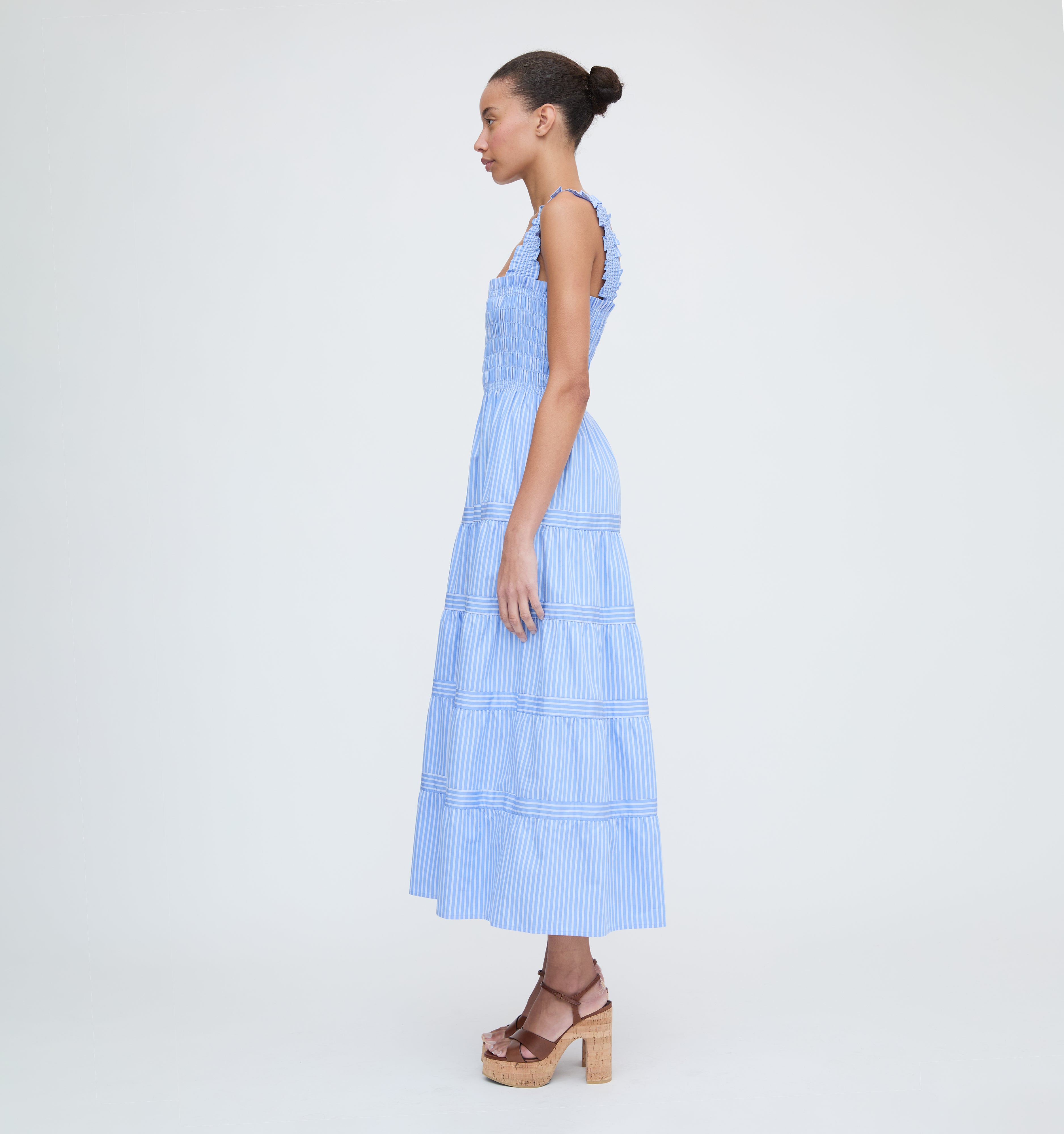 The Kimmy Nap Dress - Blue Stripe