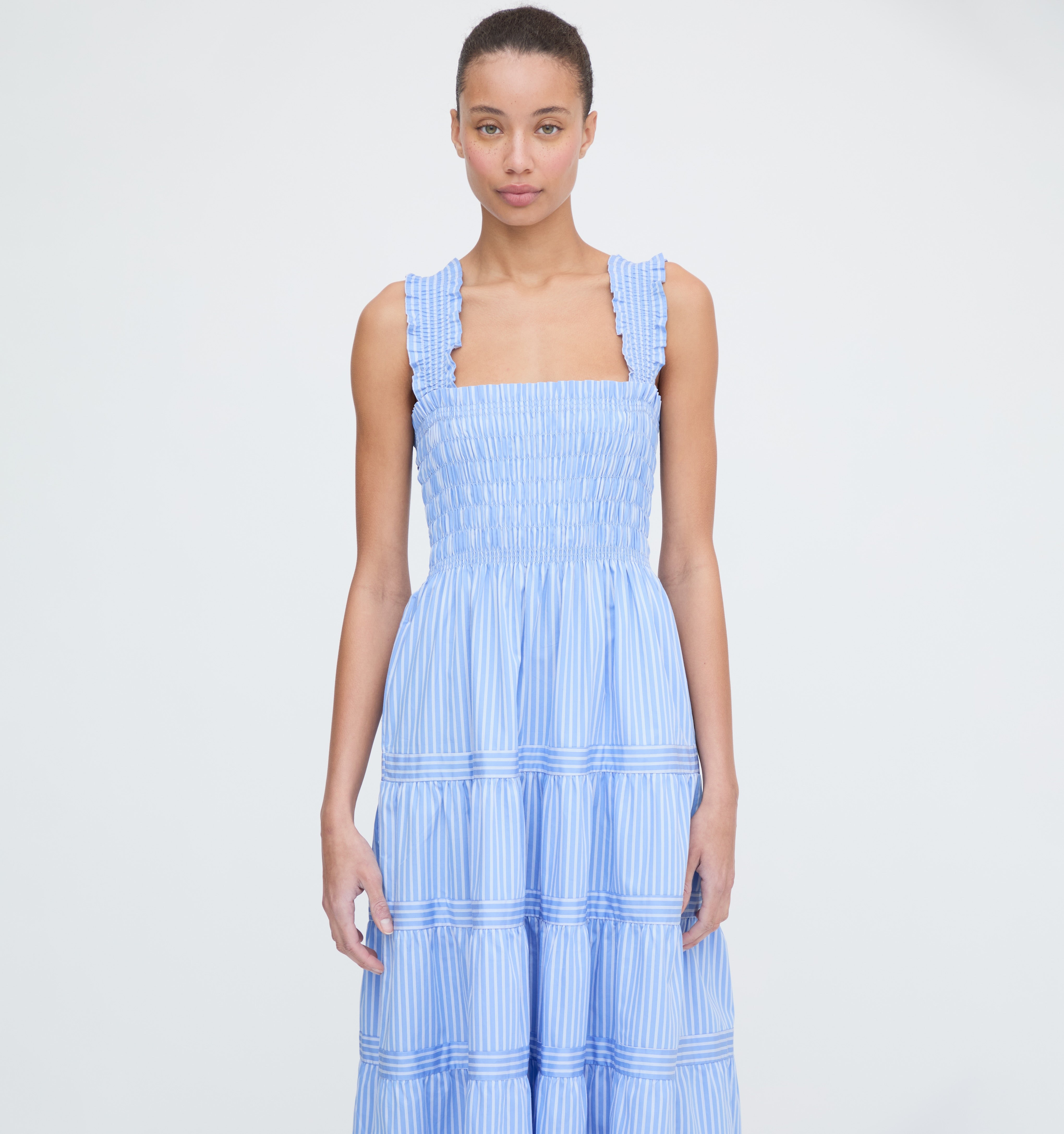 The Kimmy Nap Dress - Blue Stripe