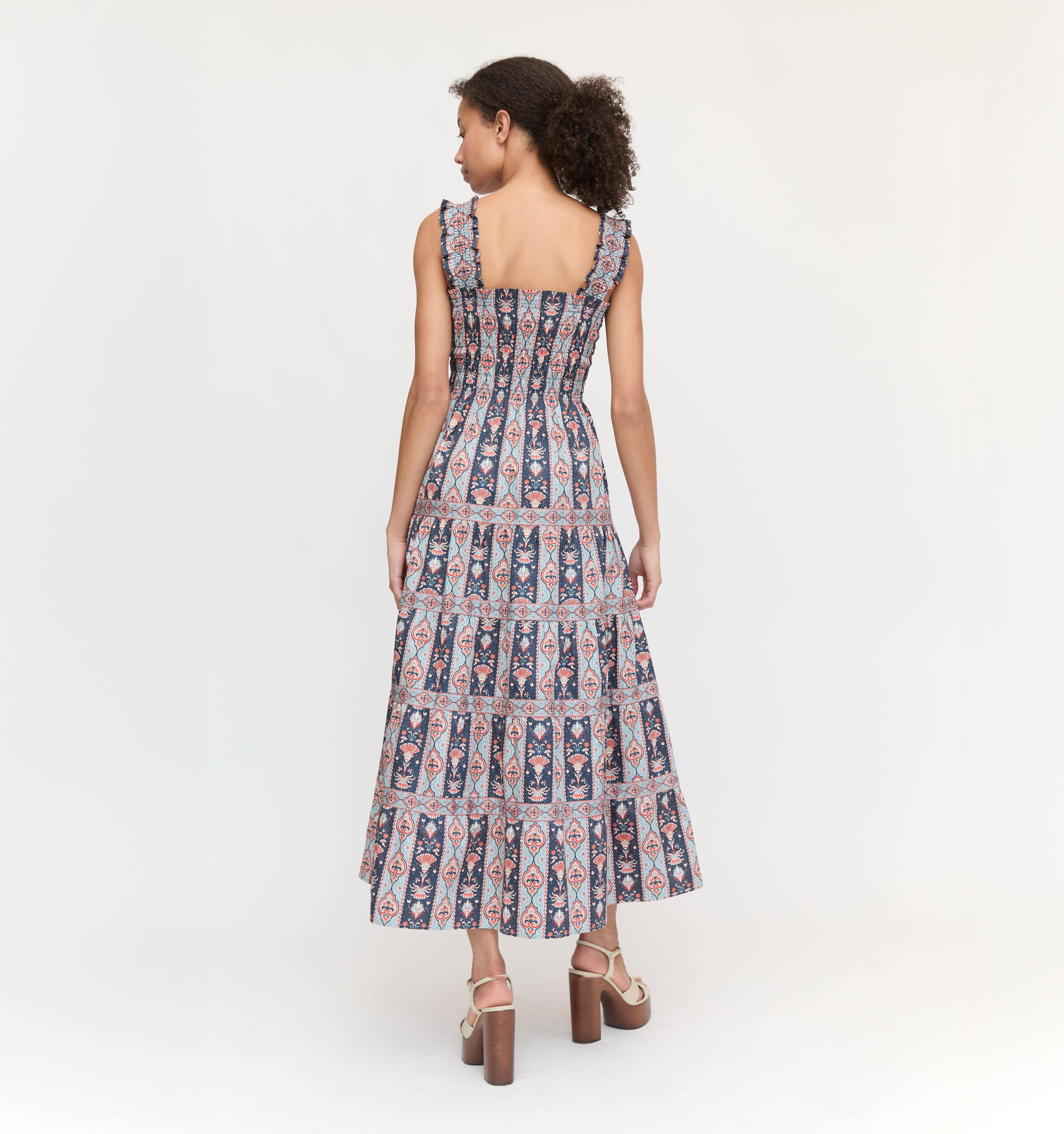 The Kimmy Nap Dress - Navy Emma Stripe