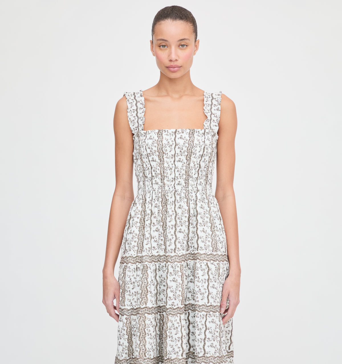 The Kimmy Nap Dress - Mocha Provence Floral